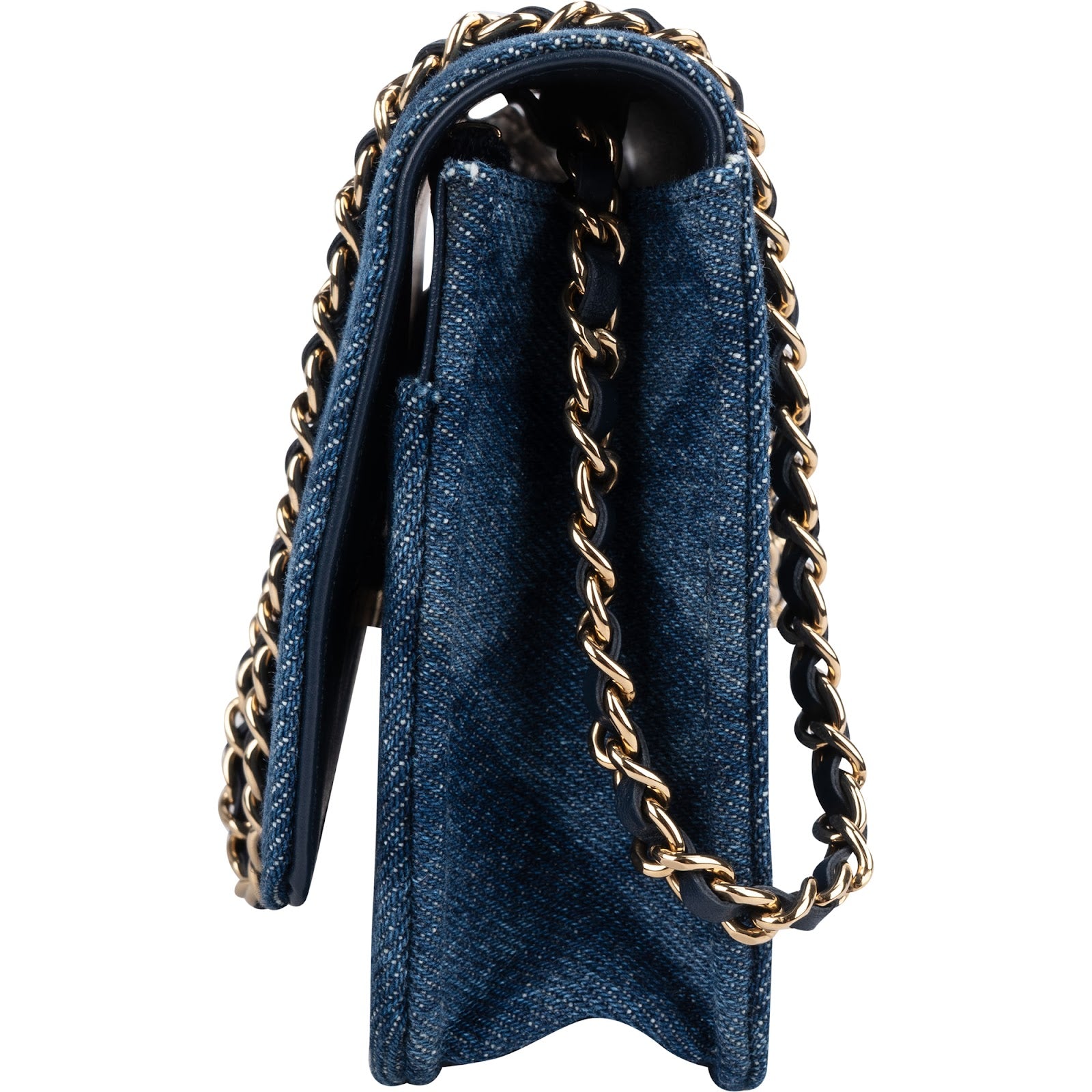 Chanel Denim Wallet on Chain Crossbody Bag