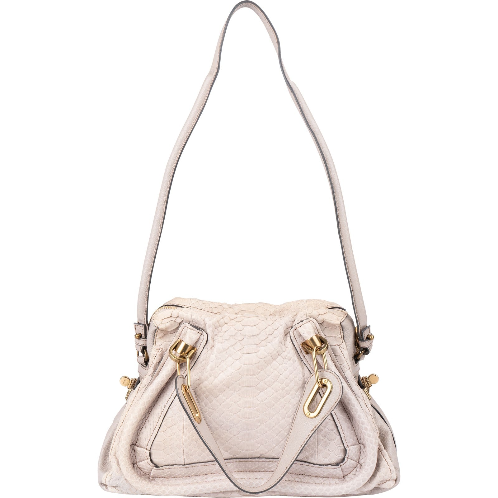 Chloé – Paraty Shoulder Bag aus Pythonleder