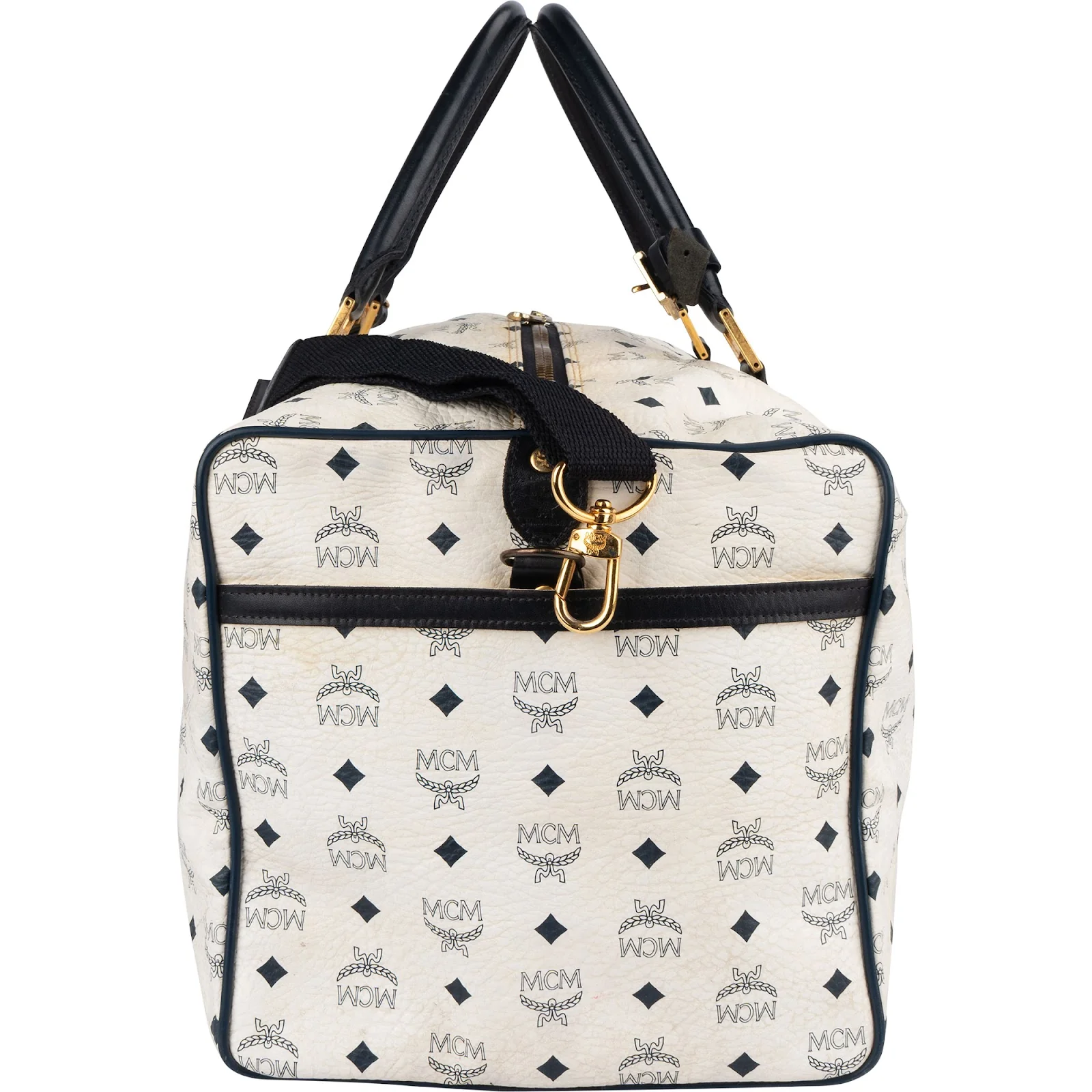 MCM Monogram Visetos Boston Reisetasche