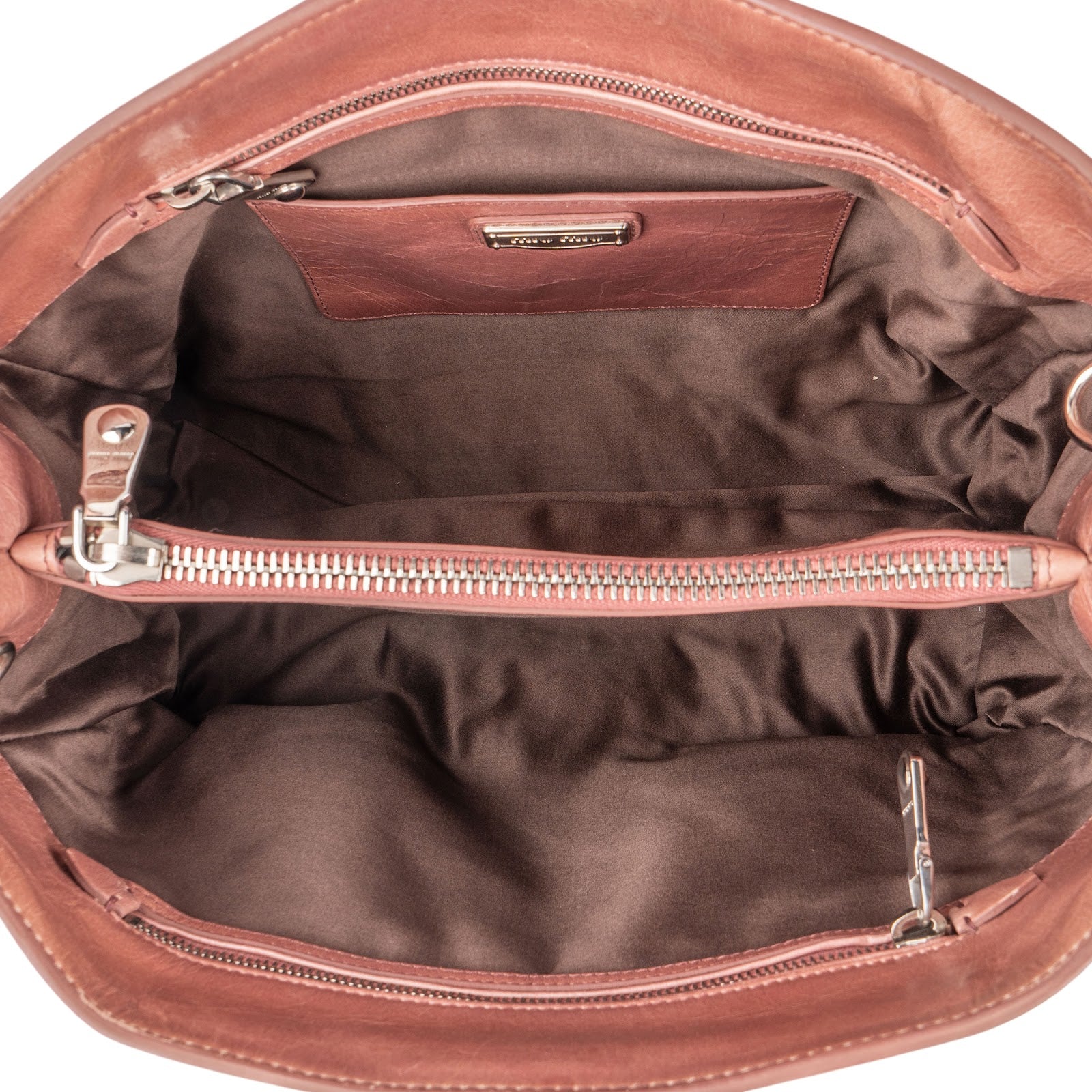 Miu Miu Vitello Lux leren handtas