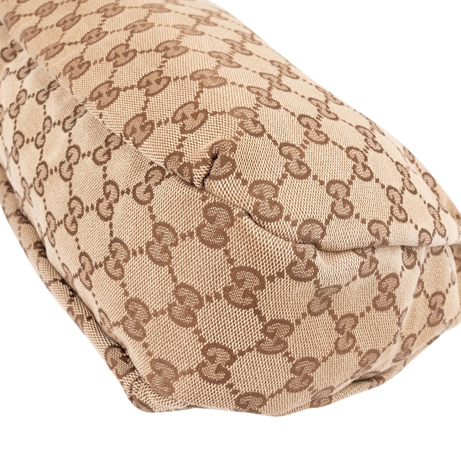 GUCCI – Monogram GG Web Hobo-schoudertas