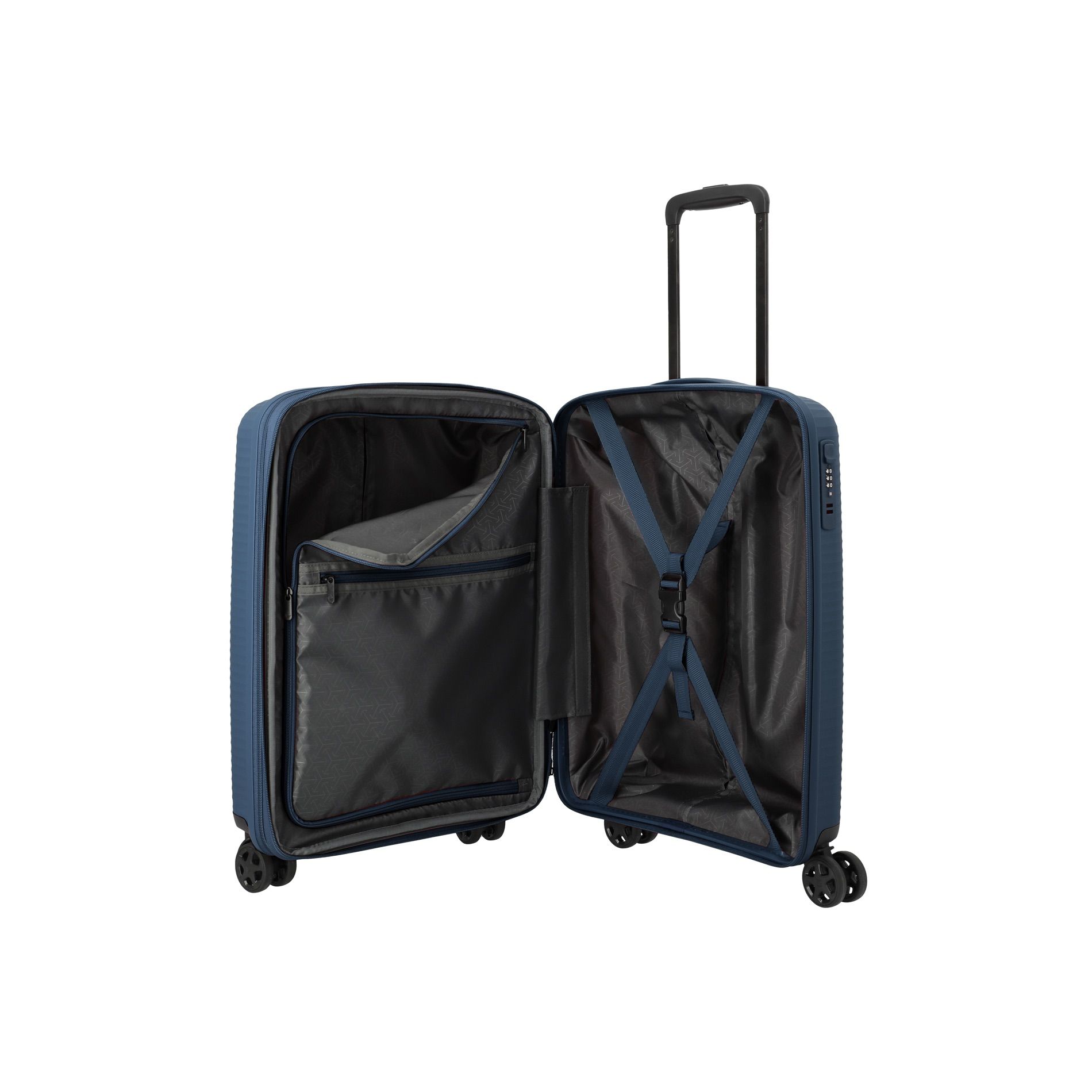 AIR STRIPE Kabinengepäck S (55 cm) erweiterbar - Navy