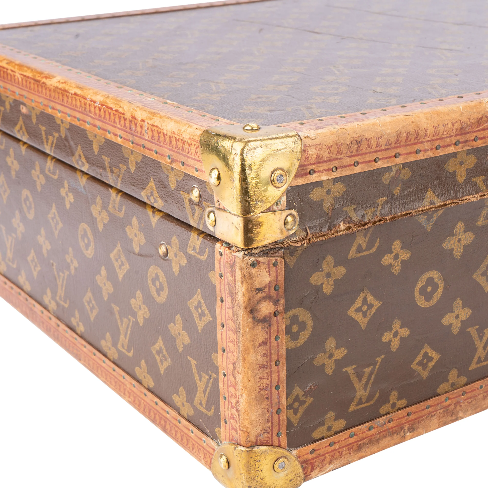 Louis Vuitton Canvas Monogram 1900s Koffer 70