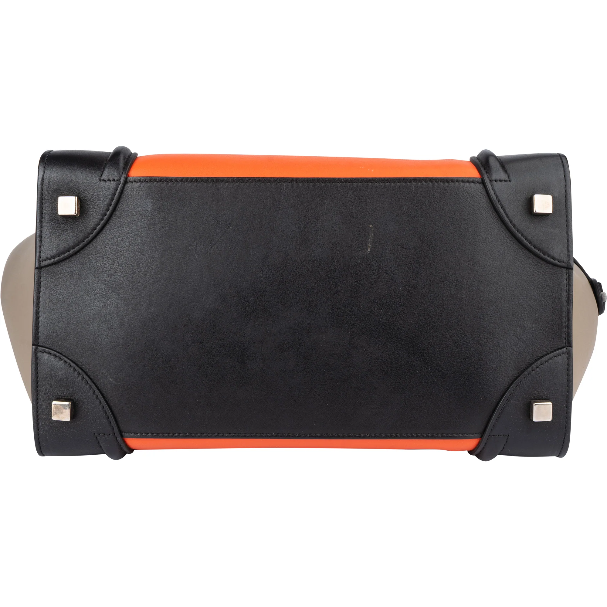 Céline Tricolor Leather Luggage Handbag