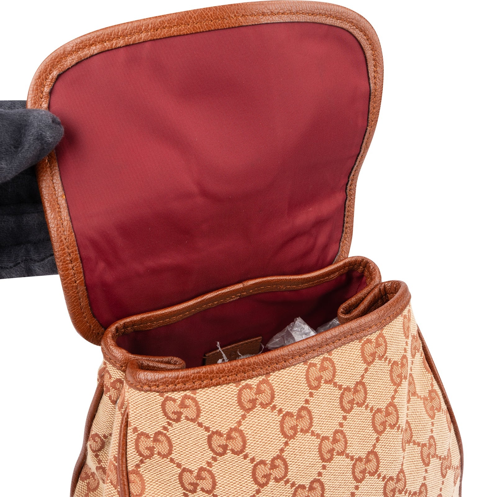 Gucci - Monogram GG Flap Backpack