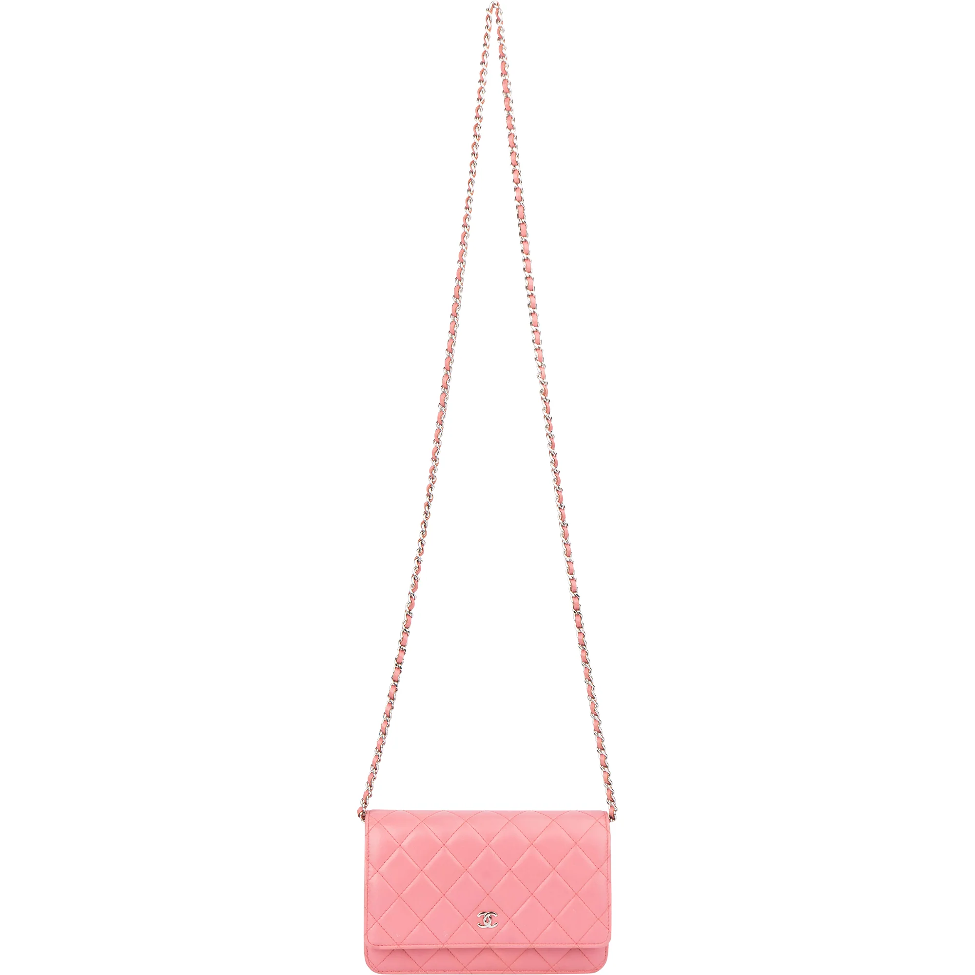 Chanel Quilted Lambskin CC Wallet On Chain Crossbody Bag