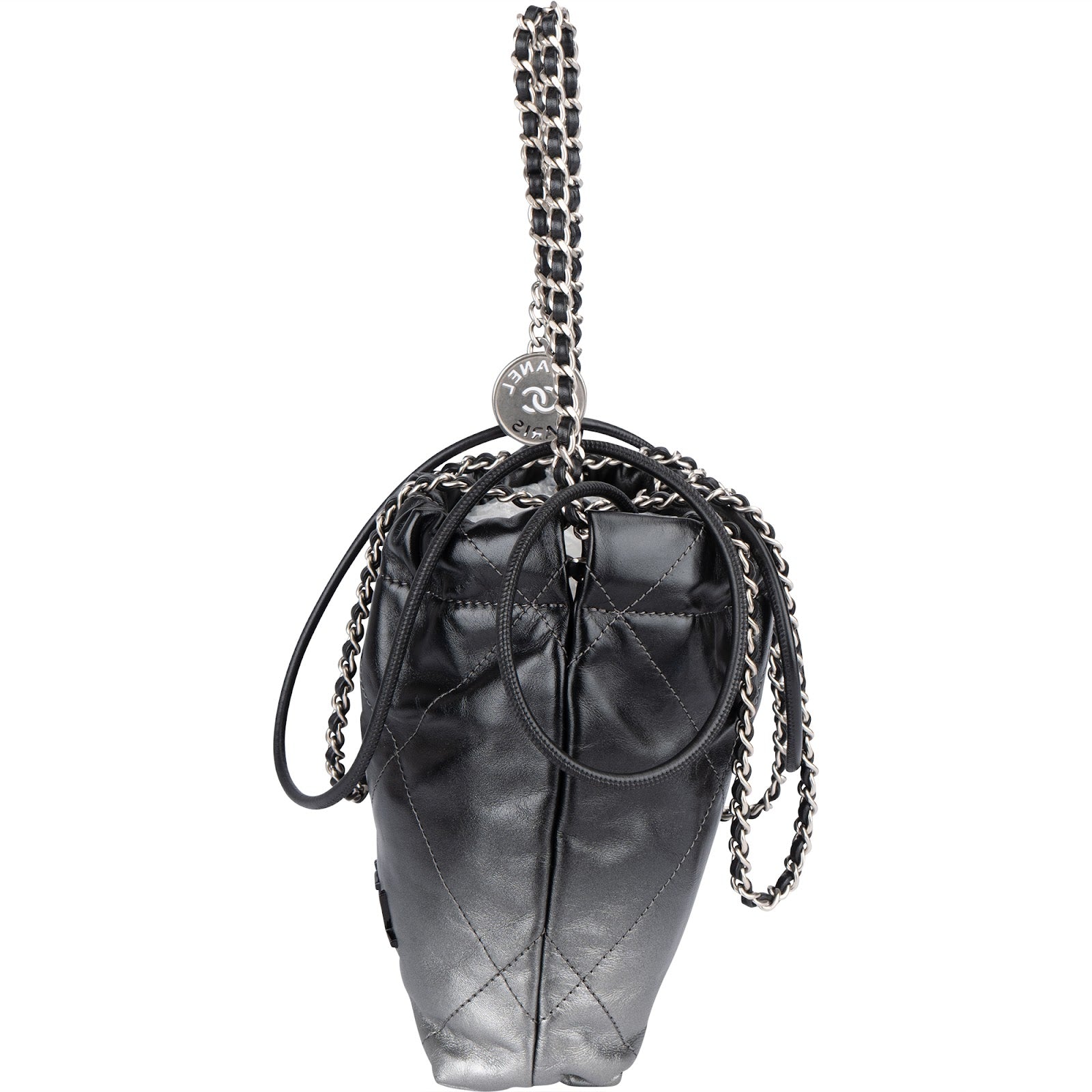 Chanel 22 Quilted Lambskin Ombre Drawstring Crossbody Bag