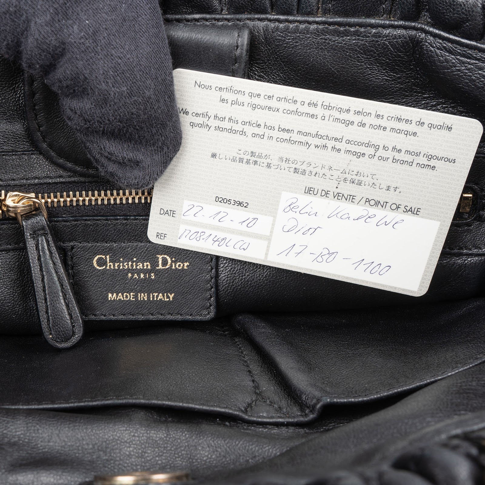 Christian Dior – Délices Gaufre Cannage Le Trente – torebka na ramię