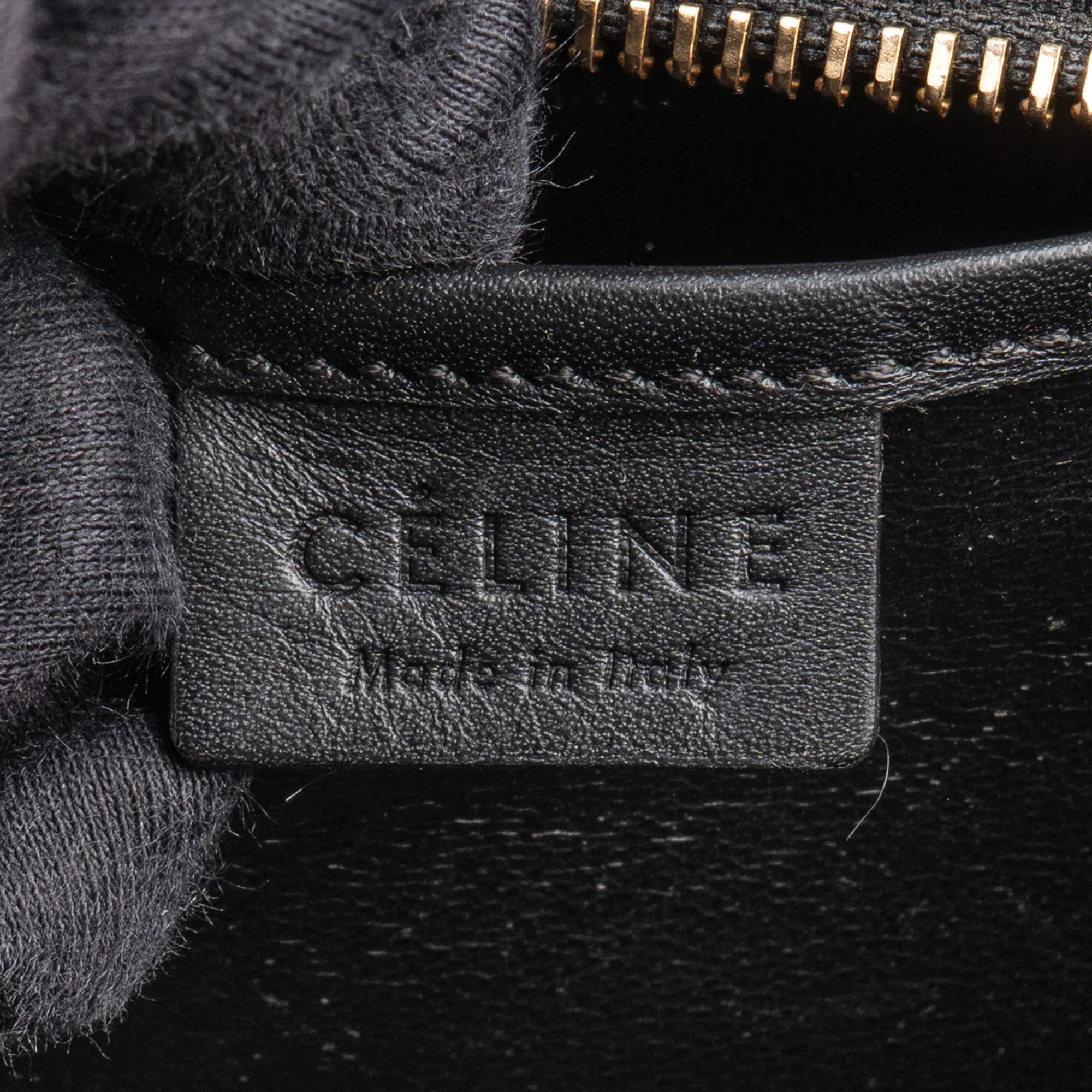 Céline Tricolor Leather Luggage Handbag