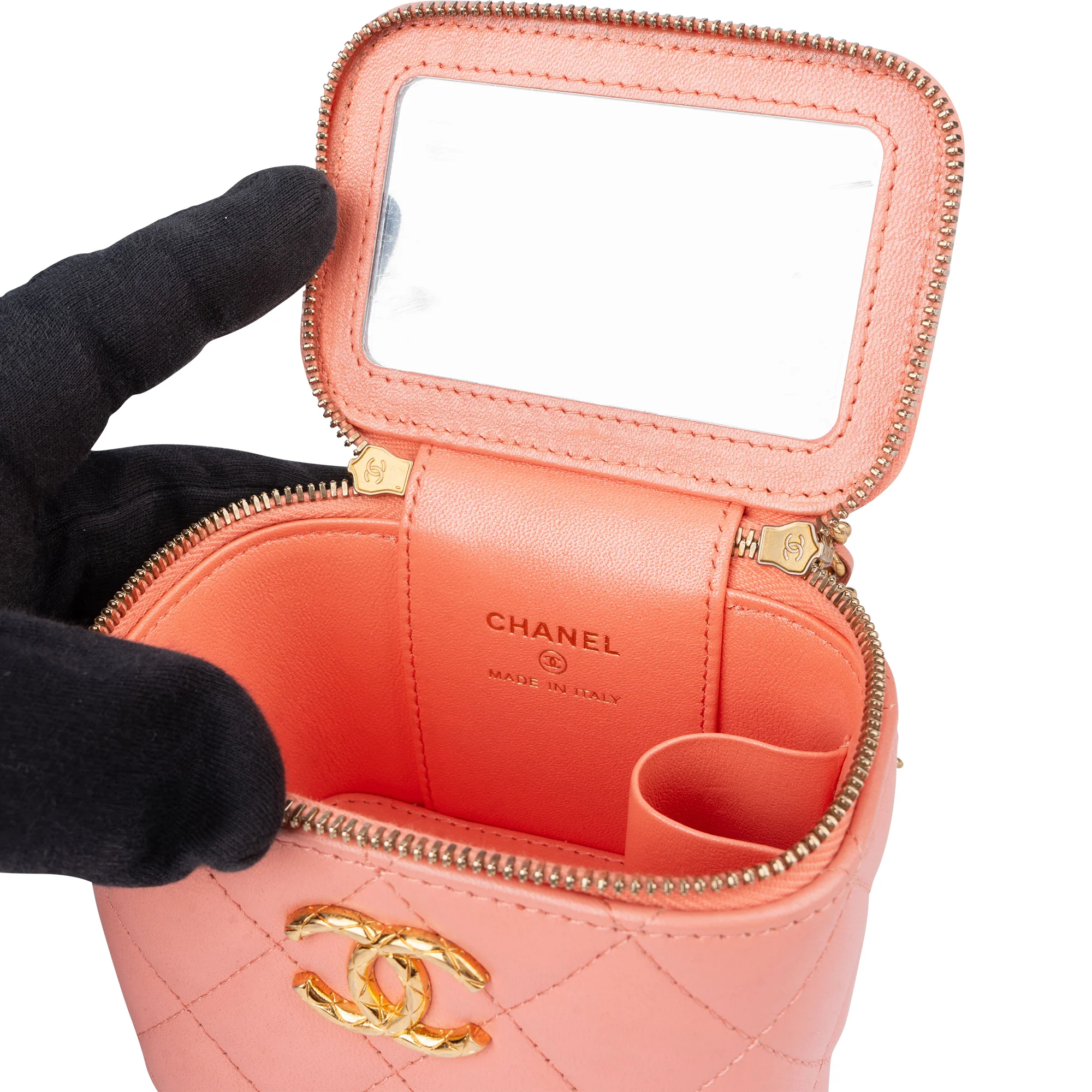 Chanel Quilted Lambskin Vanity CC Crossbody Bag