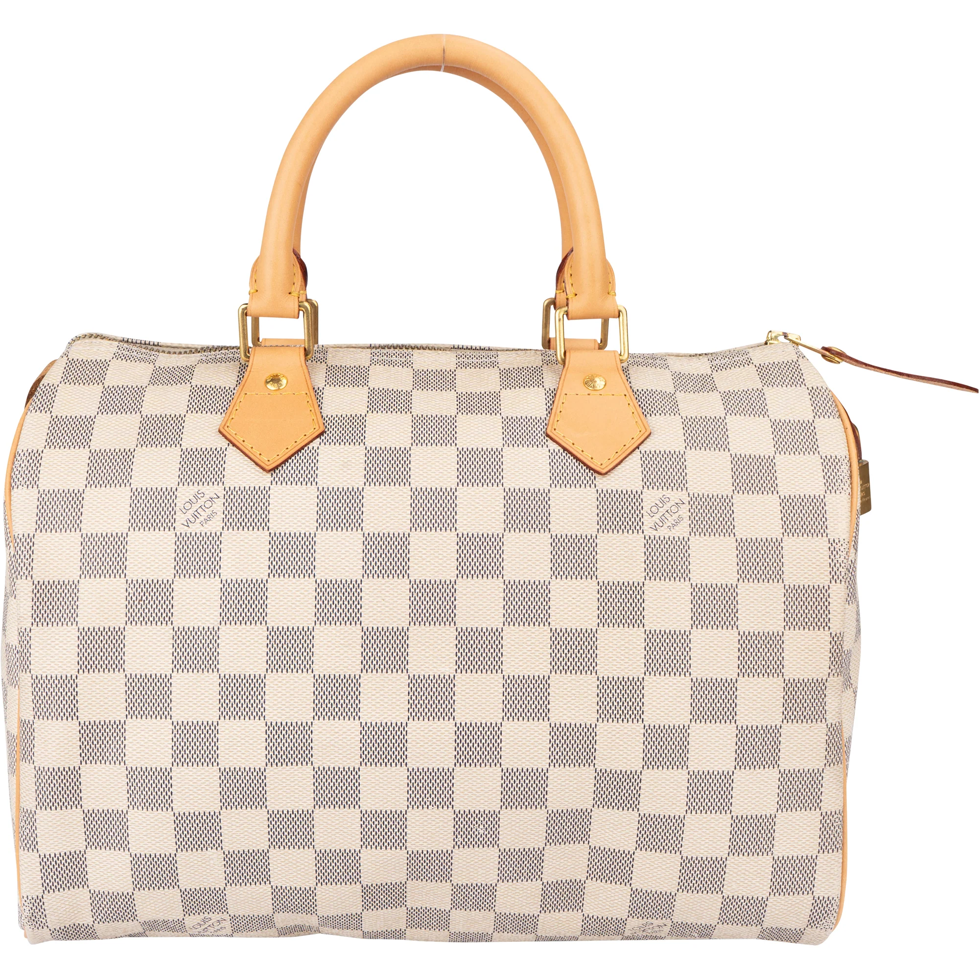 Louis Vuitton Damier Azur Monogram Speedy 30 Boston Bag