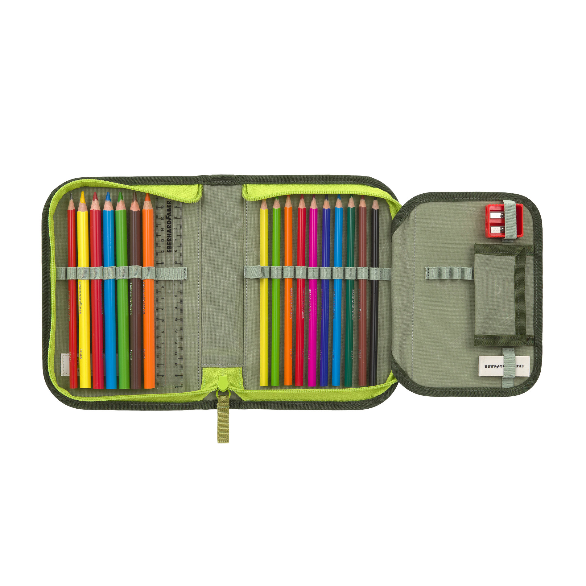 School Set Light Unique Schulranzenset 5tlg. - Jungle green