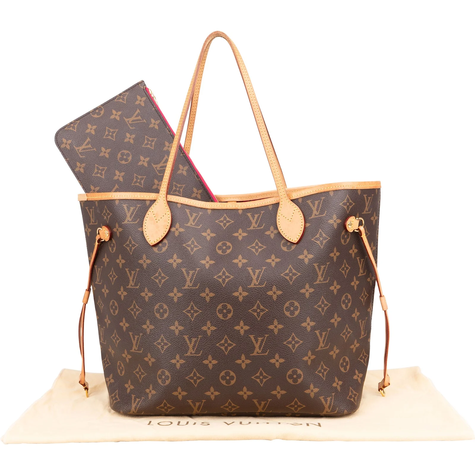 Louis Vuitton Monogram Canvas Neverfull MM Shoulder Bag