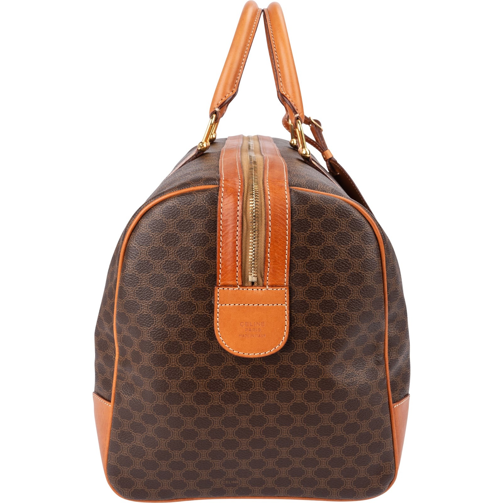 Celine Monogram Macadam Canvas Boston 45 Reisetasche