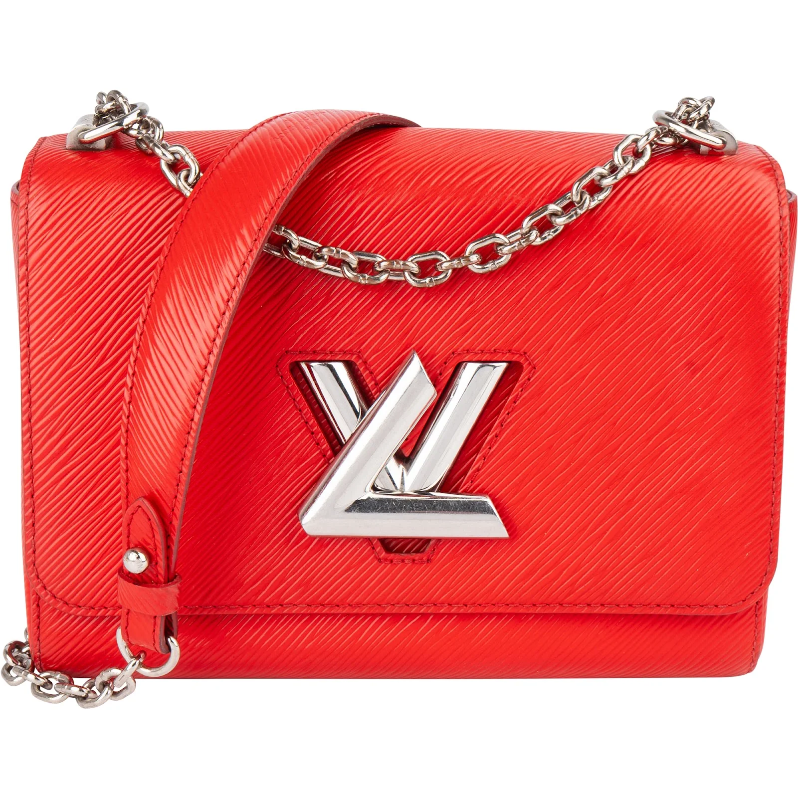 Louis Vuitton Red Epi Leather Twist Crossbody Bag