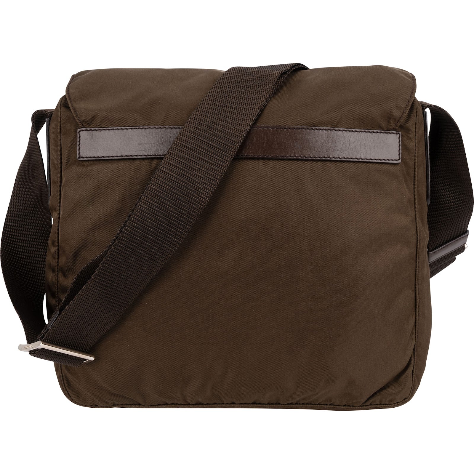 Prada Tessuto Triangle Messenger Bag