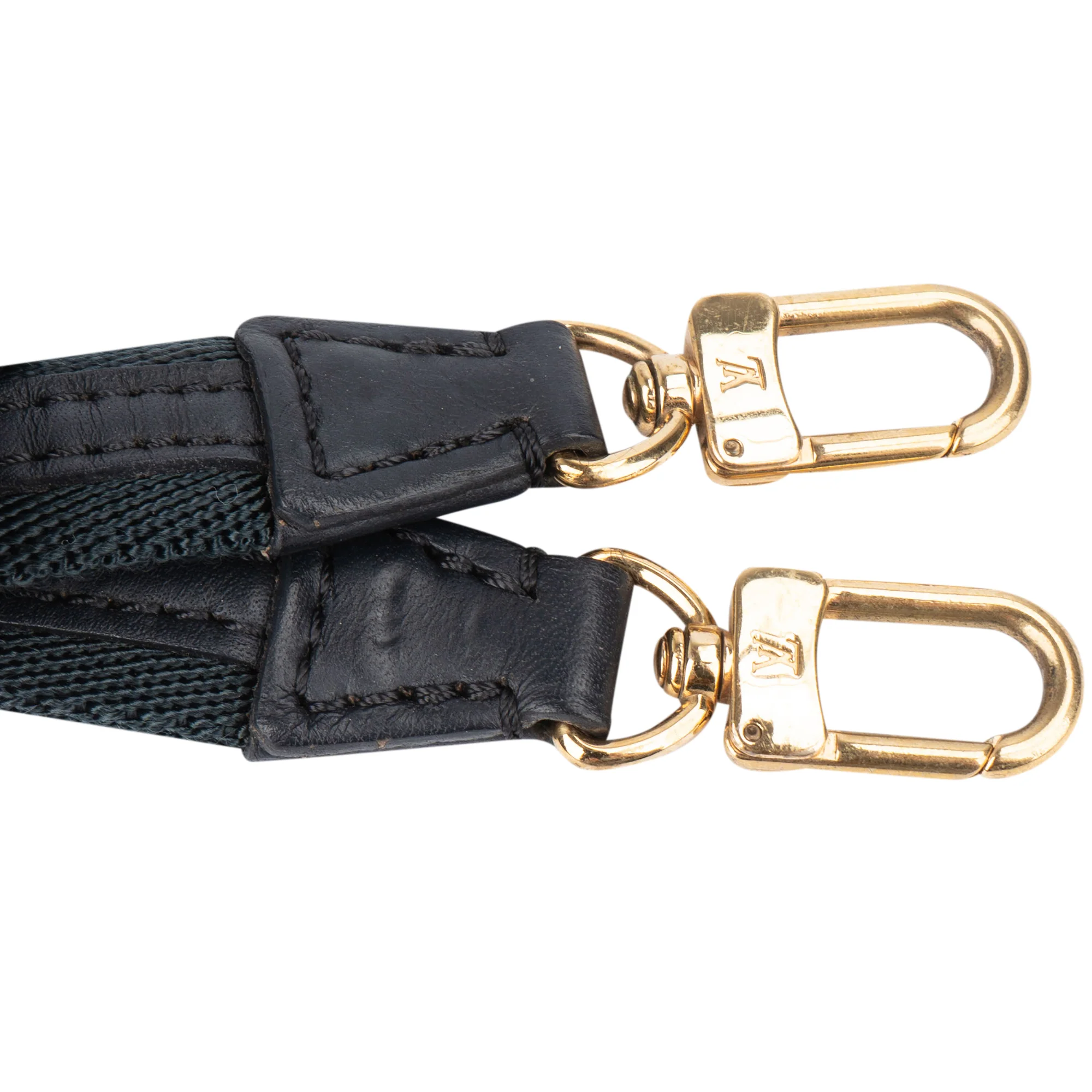 Louis Vuitton Cotton Leather Short Bags Strap