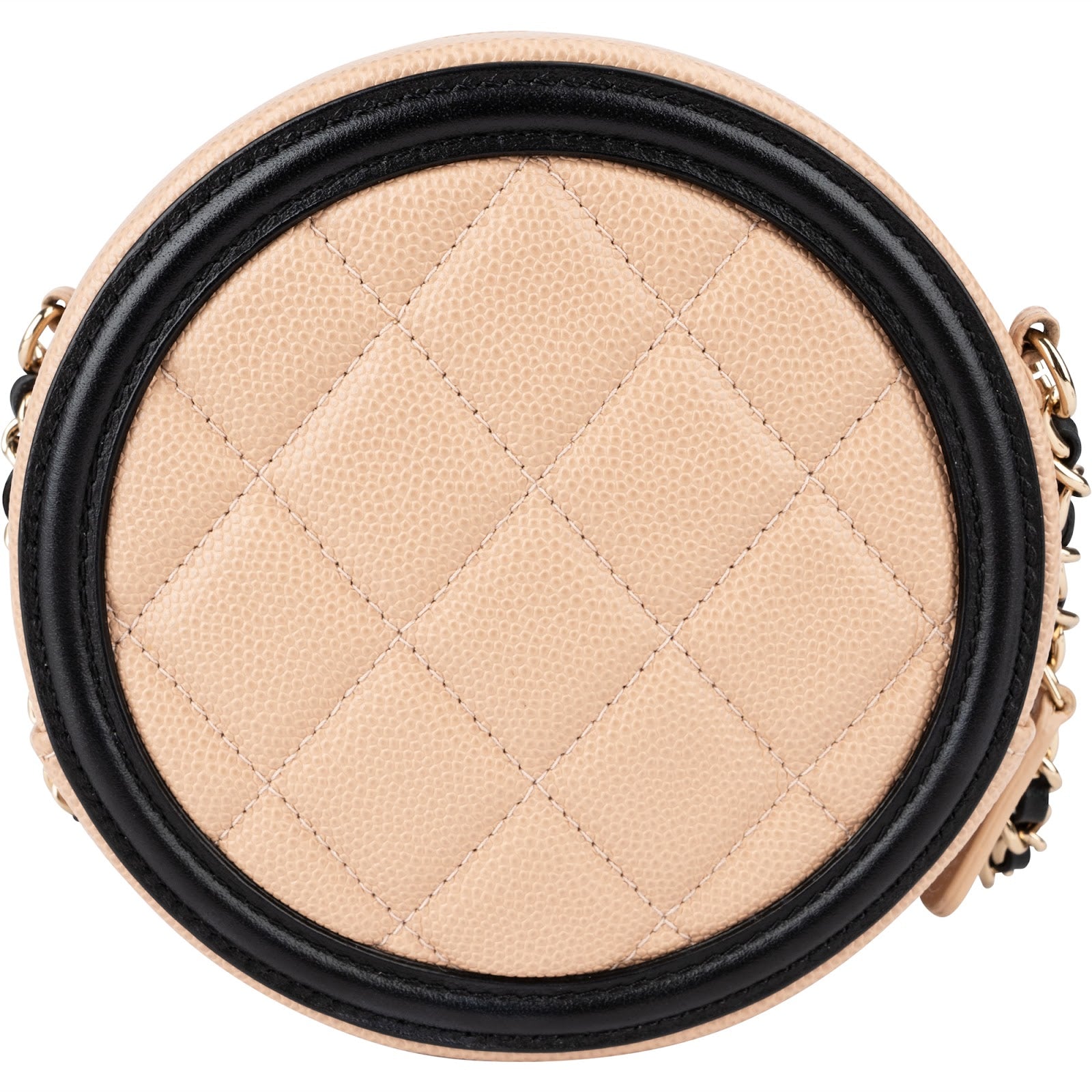 Chanel - CC Filigree Round Crossbody Bag