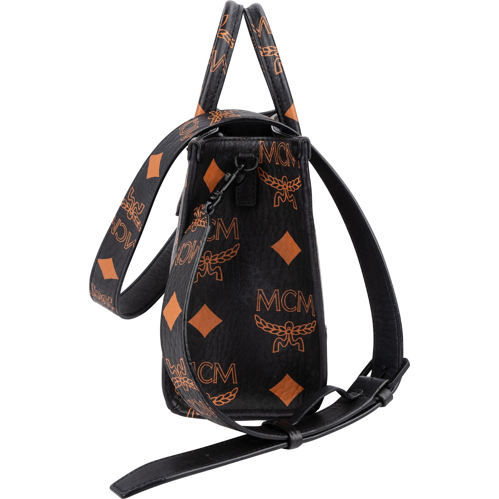 MCM Monogram Aren Mini Tote in Visetos Handbag