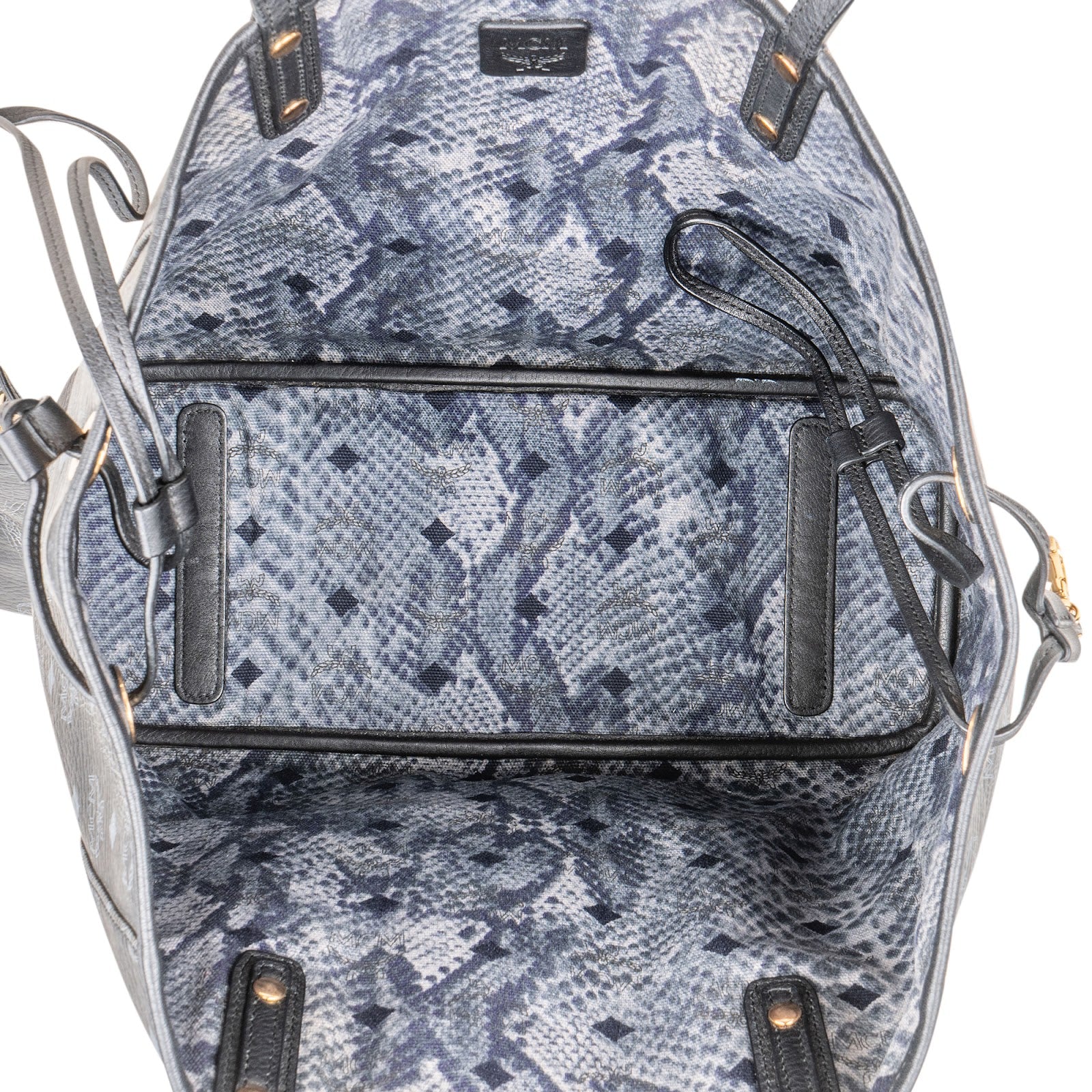 MCM Monogram Visetos Liz omkeerbare shopper-schoudertas