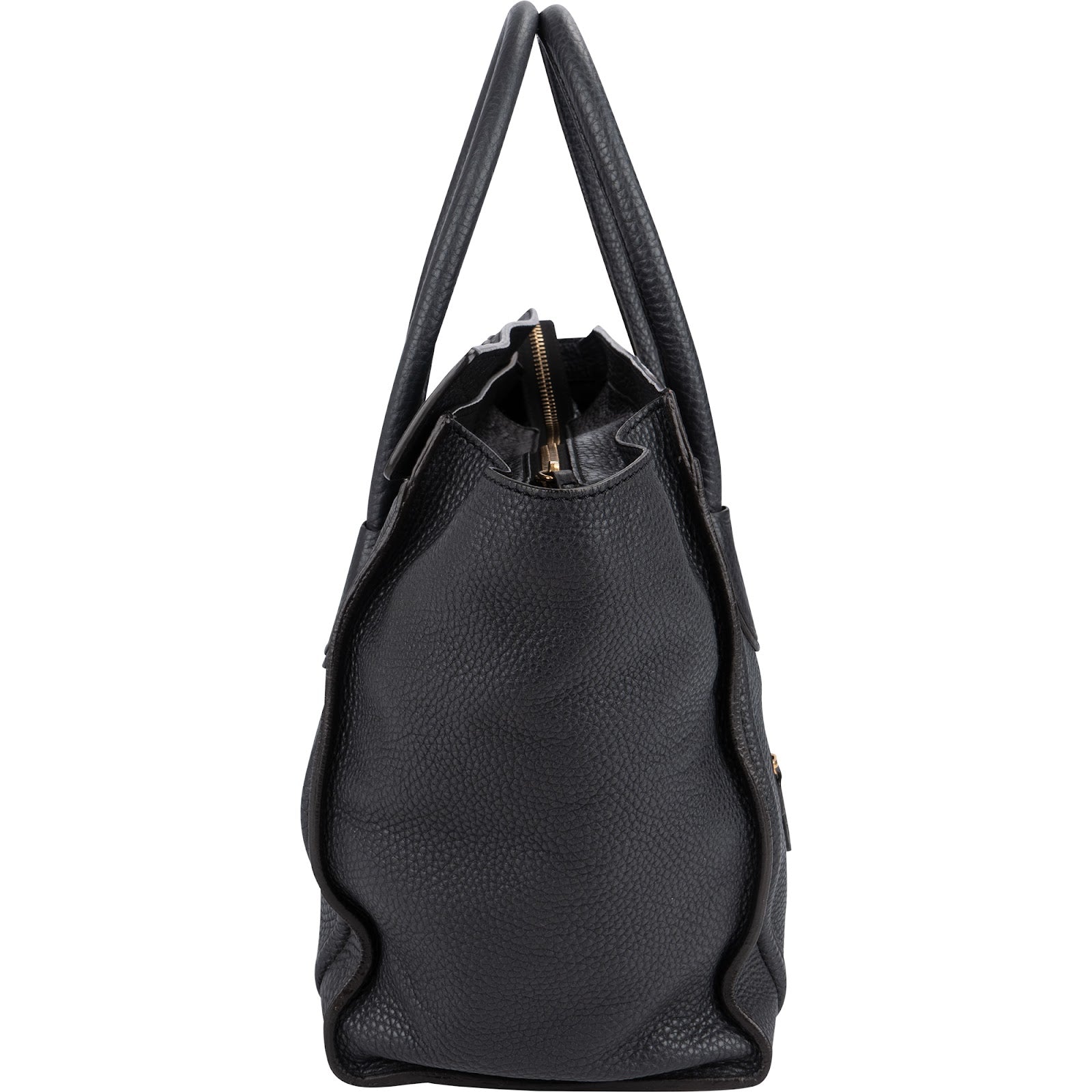 Céline Grained Calfskin Luggage Handbag