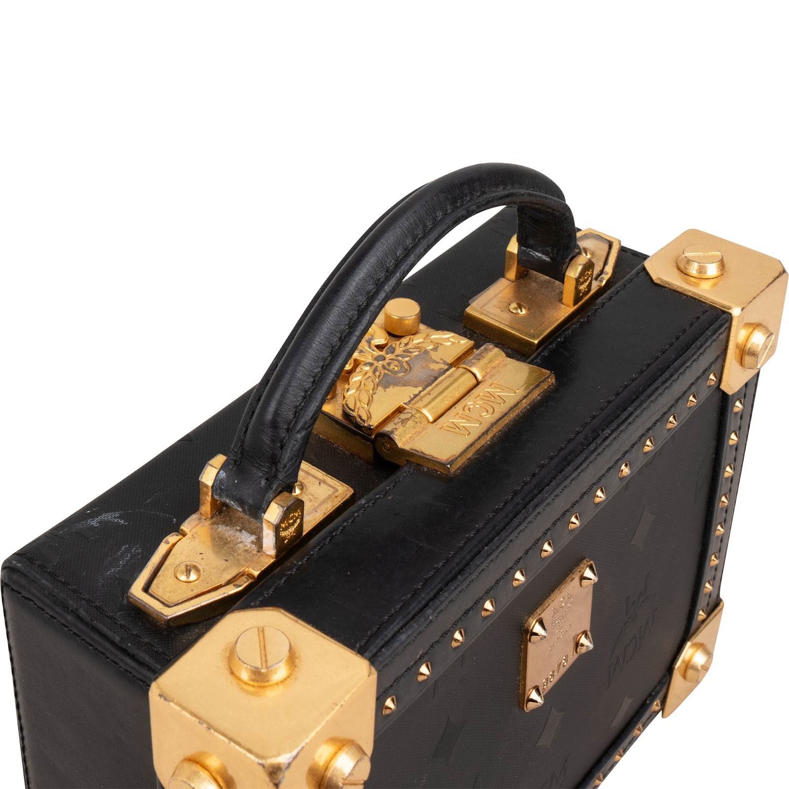 MCM - Kleine, met studs versierde make-upkoffer