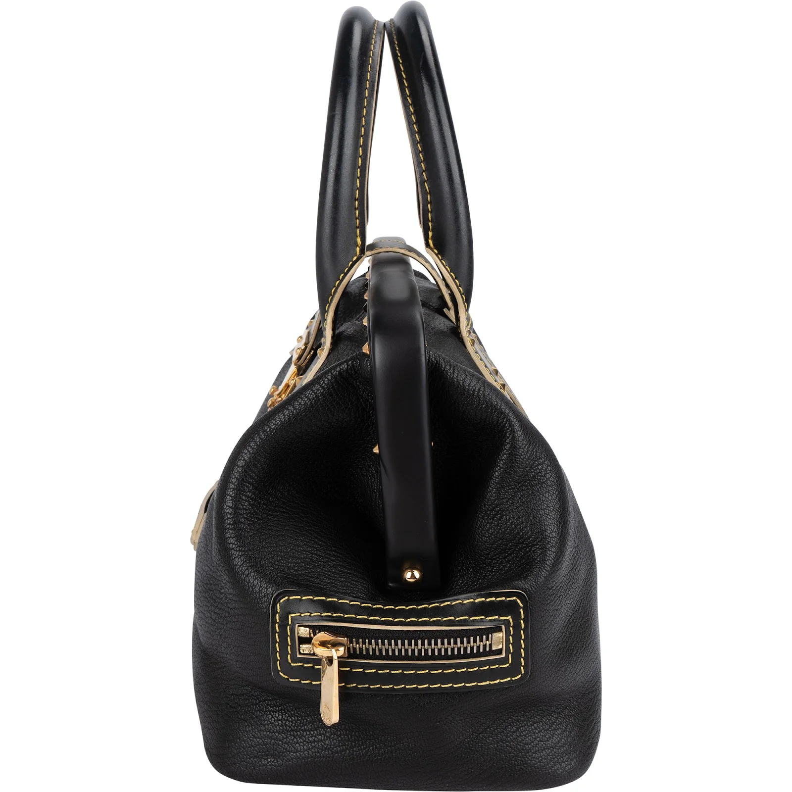 Louis Vuitton Black Leather Suhali L'ingenieux Handbag