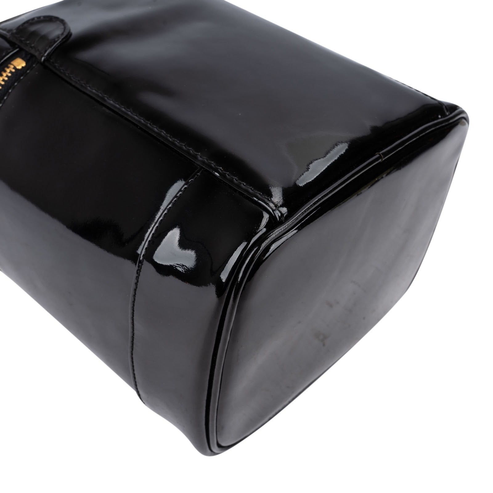 Chanel Patent Leather CC Vanity Case Handbag