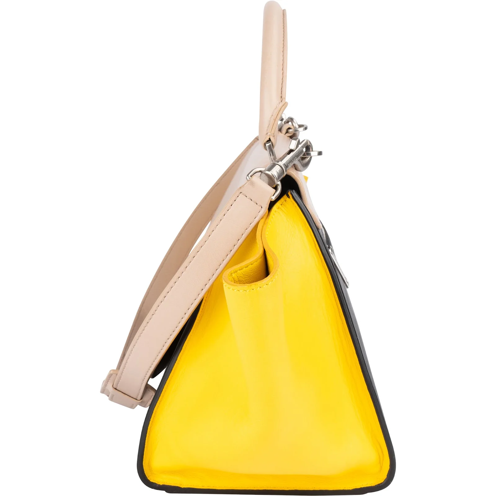 Céline Tricolor Leather Trapeze Handbag