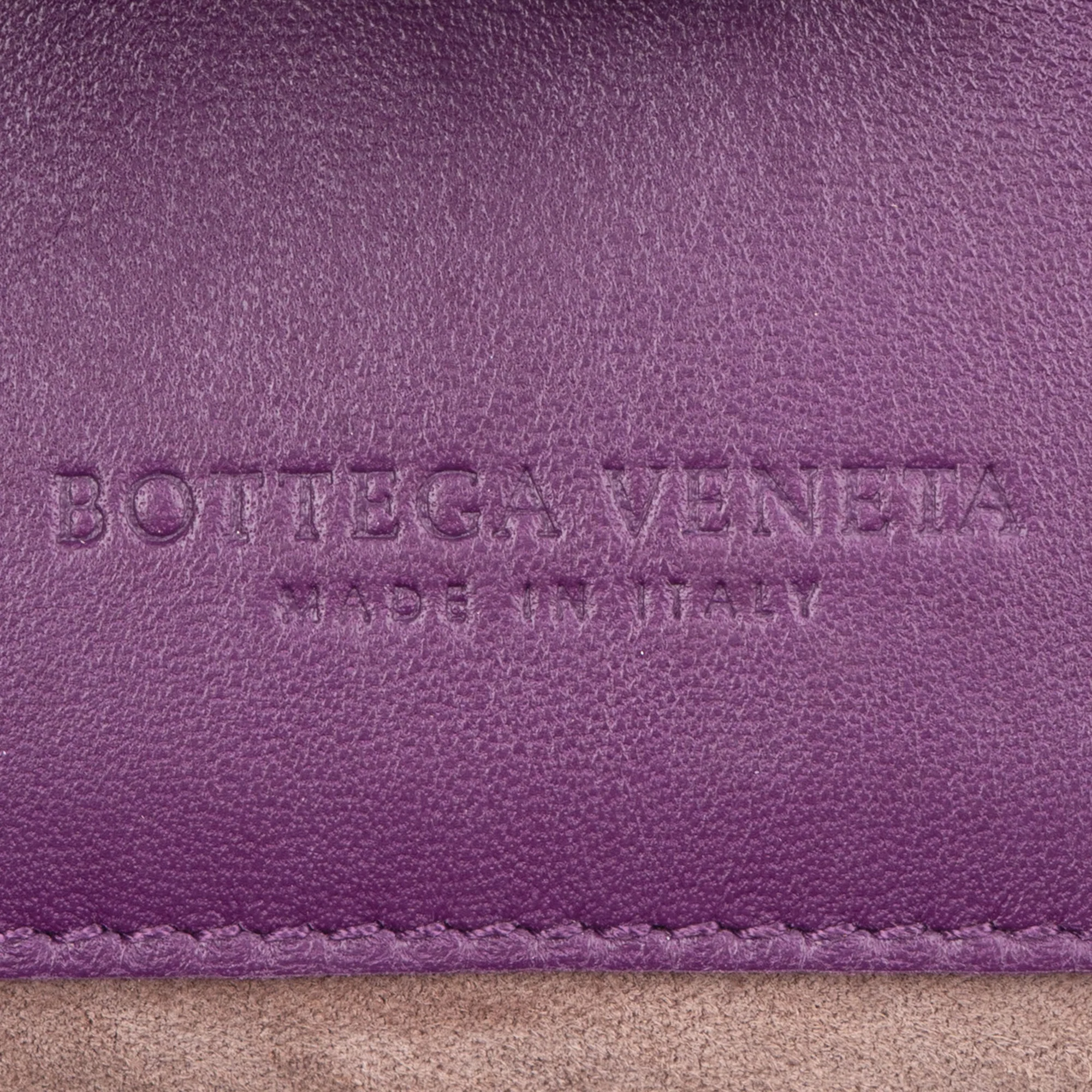 Bottega Veneta Purple Intrecciato Shoulder Bag