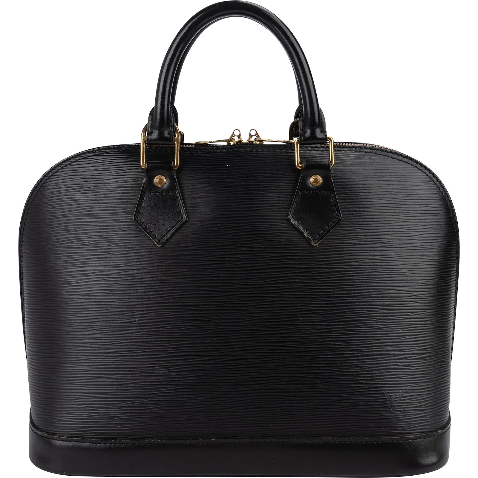 Louis Vuitton Noir Epi Leather Alma PM Handbag