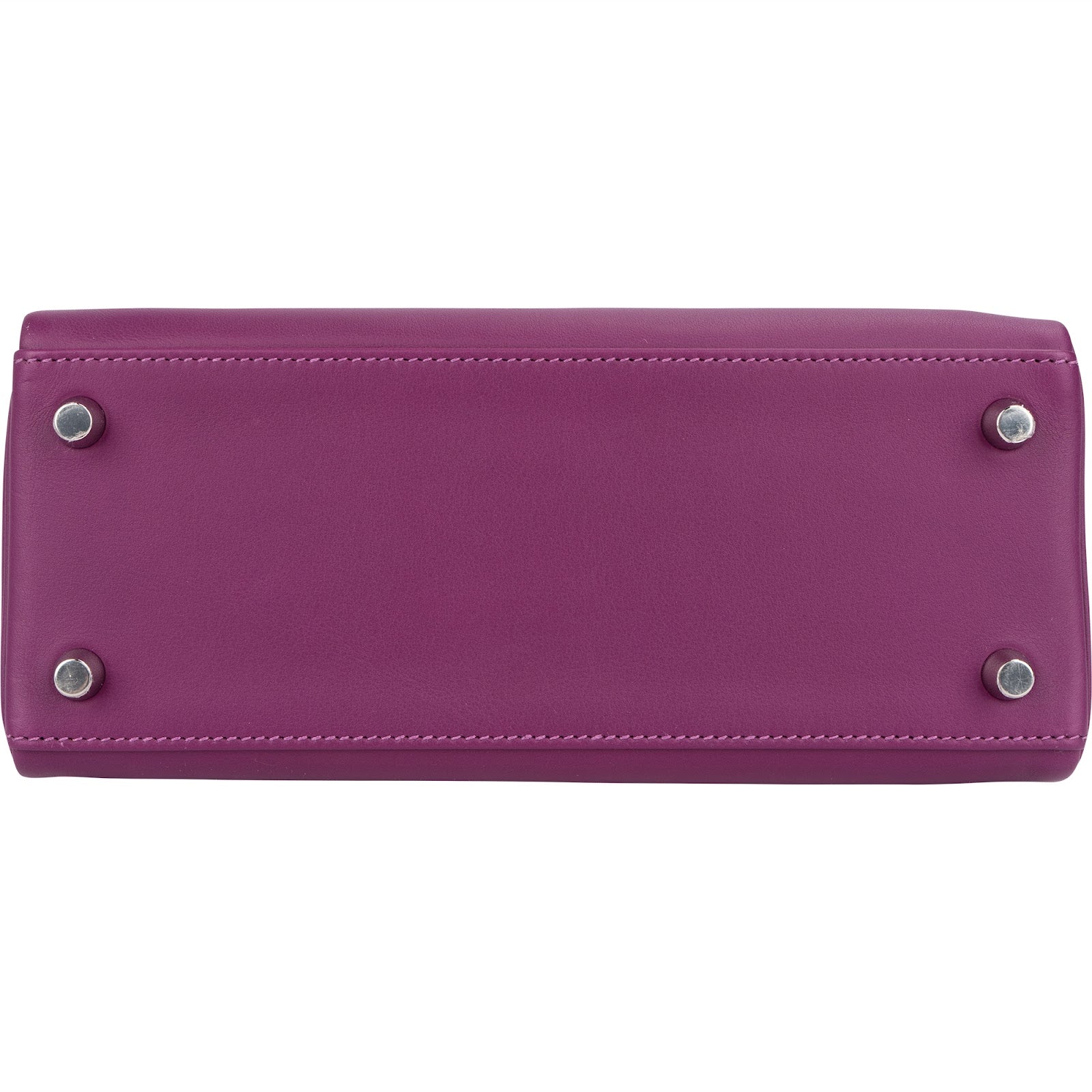Hermès Swift Anemone Kelly Palladium 25 Sellier Handbag