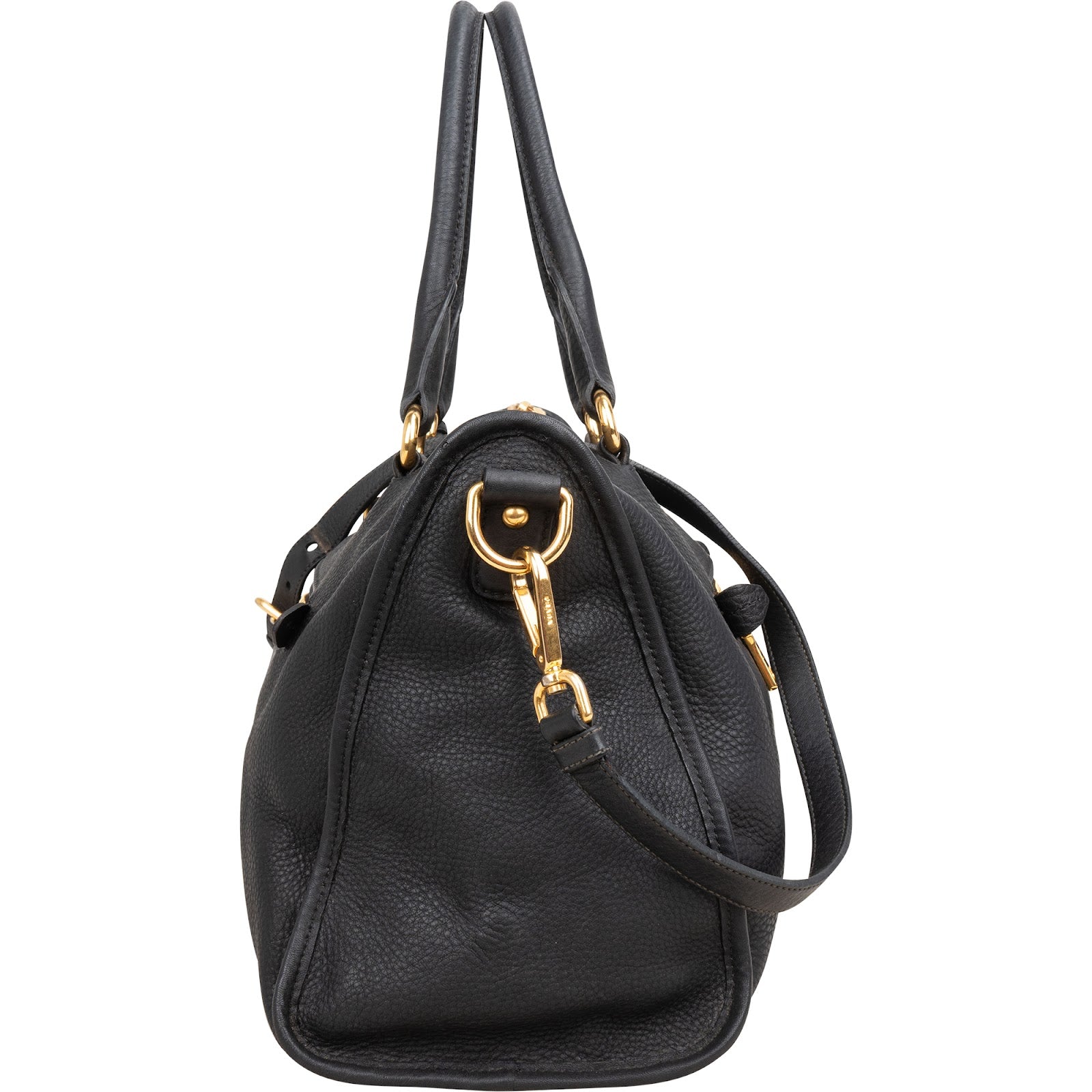 Prada Vitello Daino Leather Tote Handbag