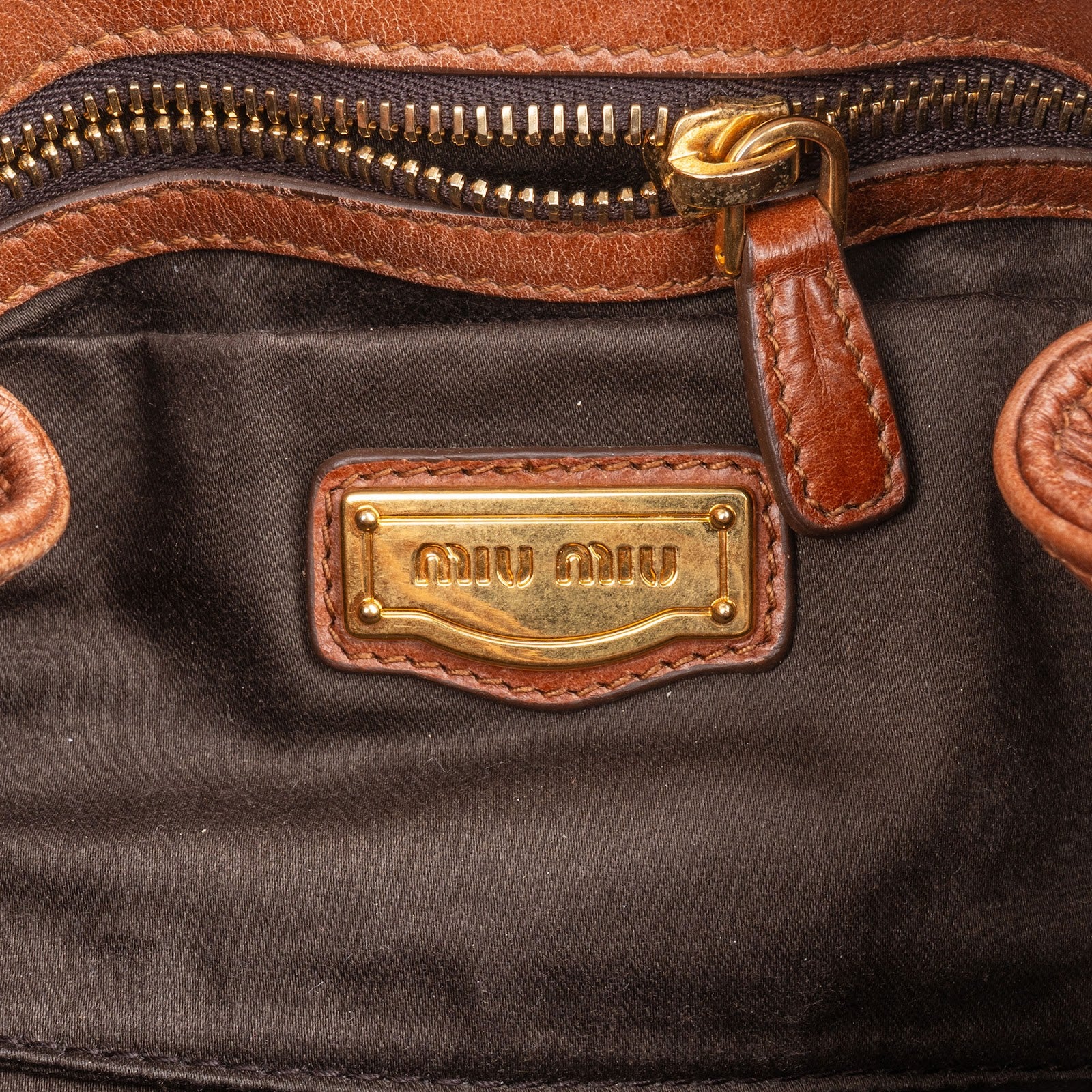 Miu Miu Vitello Lux Bow City Handbag