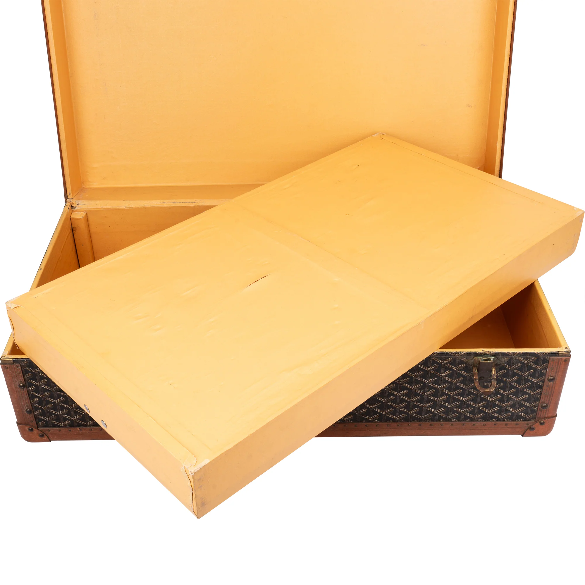 Goyard Goyardine Monogram 1900s Koffer Malle