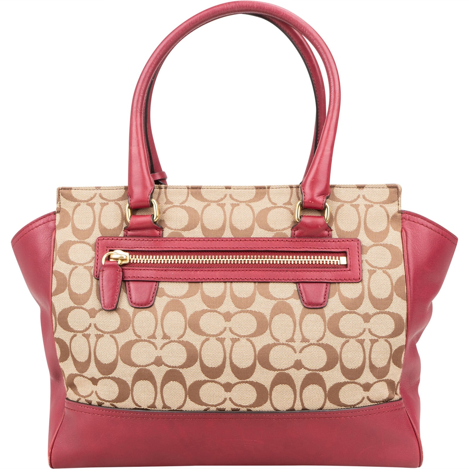 Coach Monogram Signature Canvas Legacy Candace Carryall Handbag