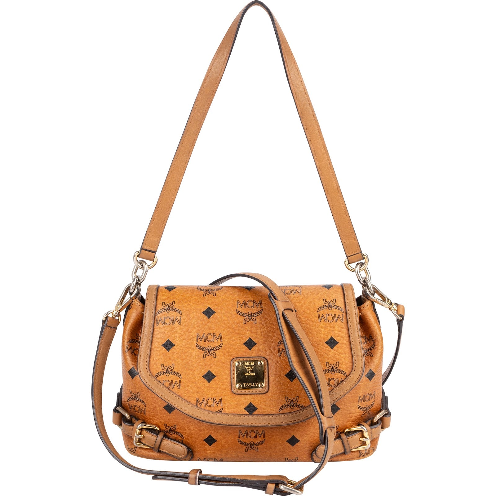 Sac à bandoulière MCM Monogram Visetos Saddle
