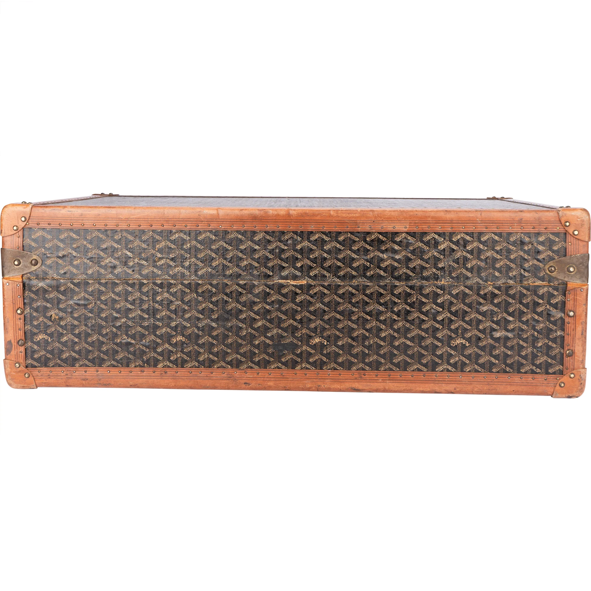 Goyard Goyardine Monogram 1900s Koffer Malle