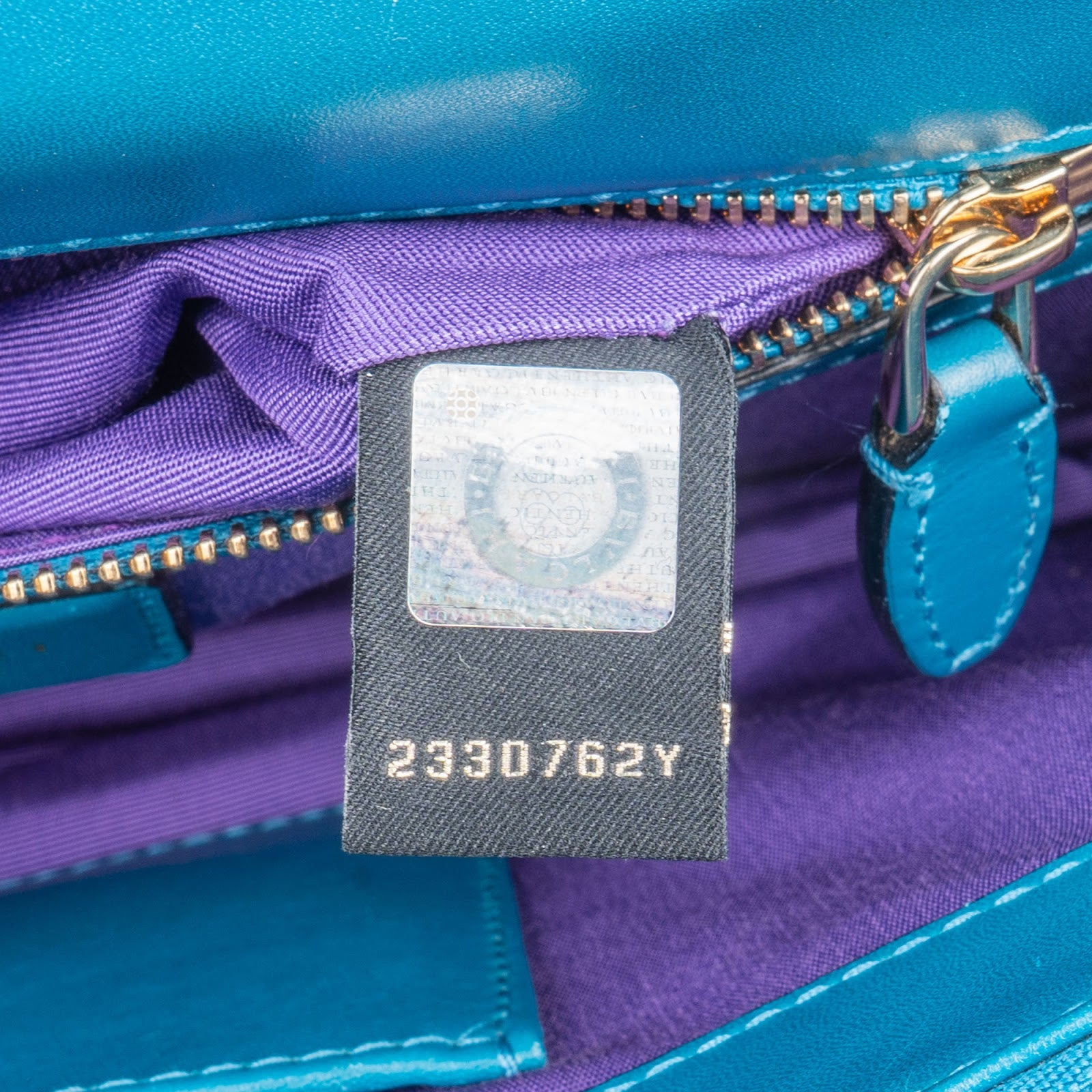 Bvlgari Blue Leather Serpenti Forever Shoulder Bag