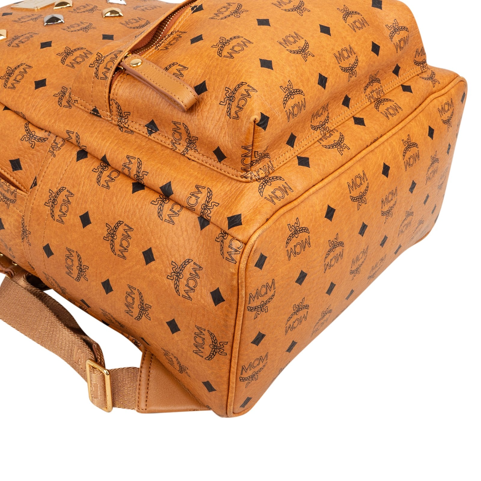 MCM Monogram Visetos Stark Studded Backpack