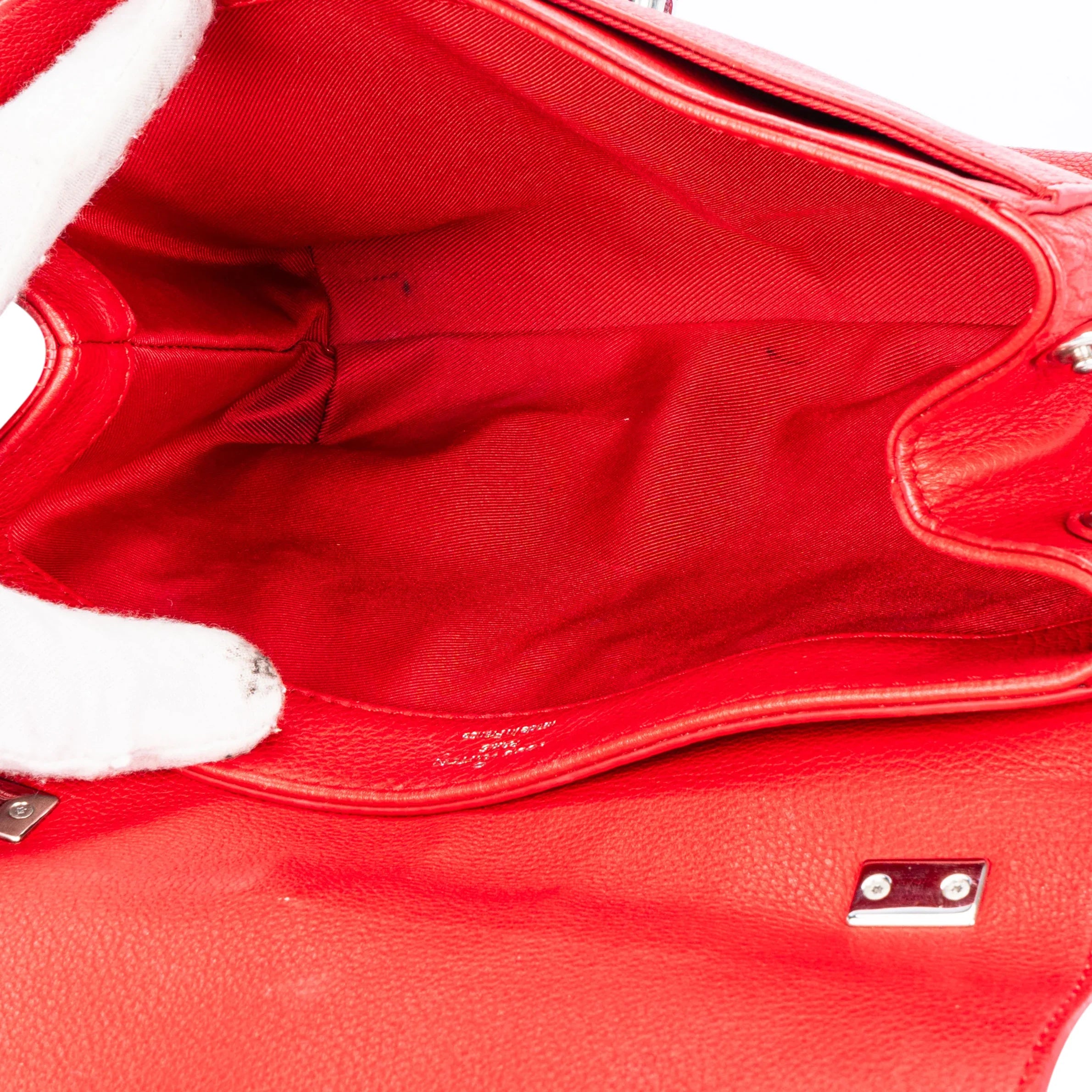 Louis Vuitton Lockme BB Red Leather Crossbody Bag