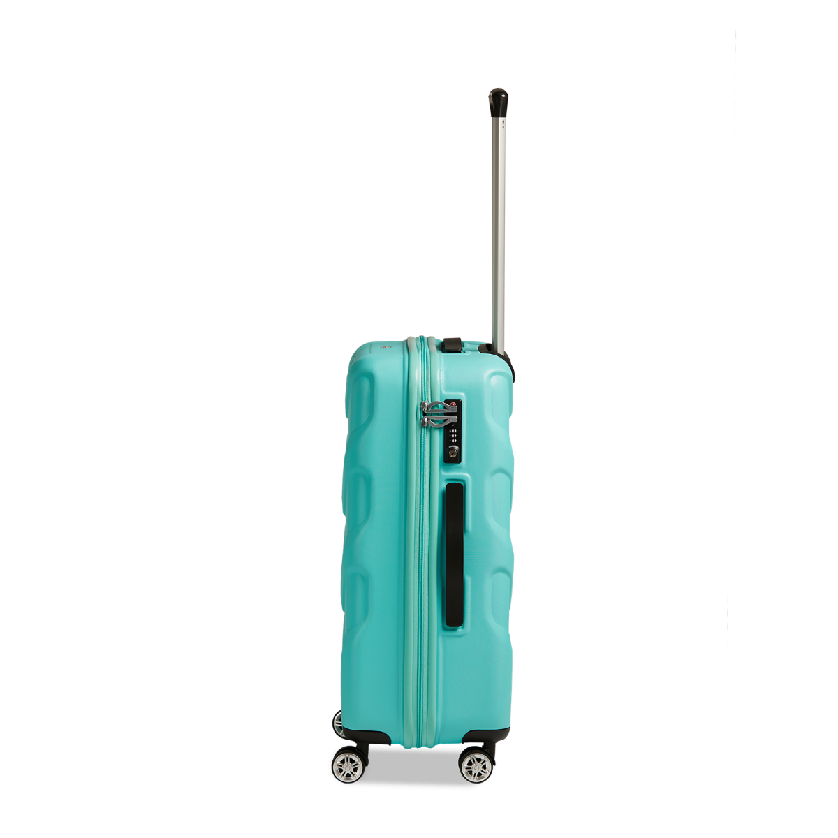 3-tlg. Hartschalen-Koffer-Set mit 4 Rollen, Arrow 2 - Turquoise