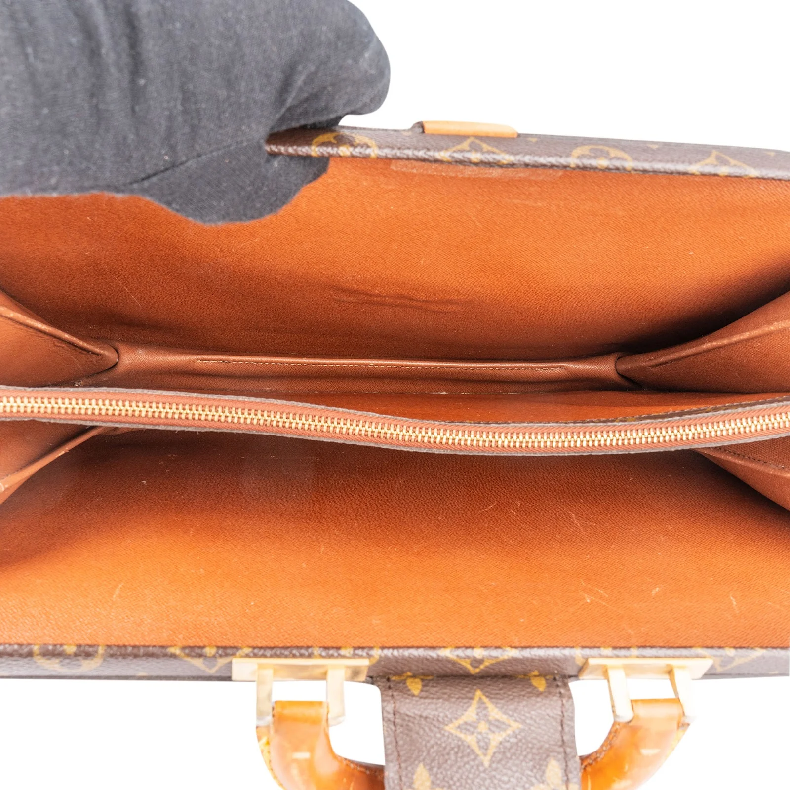 Louis Vuitton Monogram Canvas Serviette Fermoir Handbag