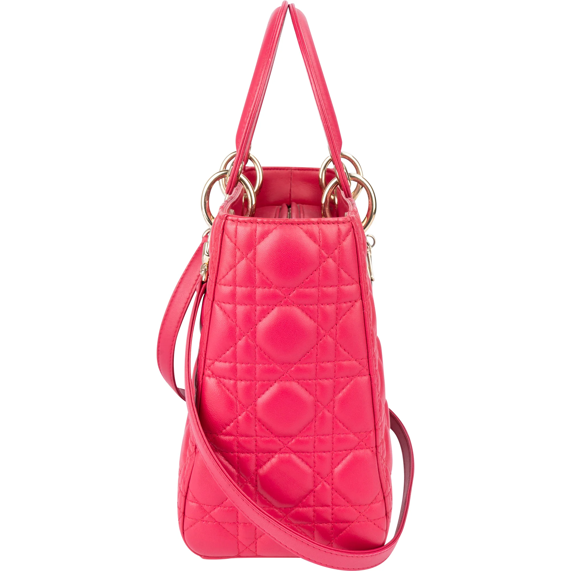 Christian Dior Quilted Leather Lady Dior Handbag