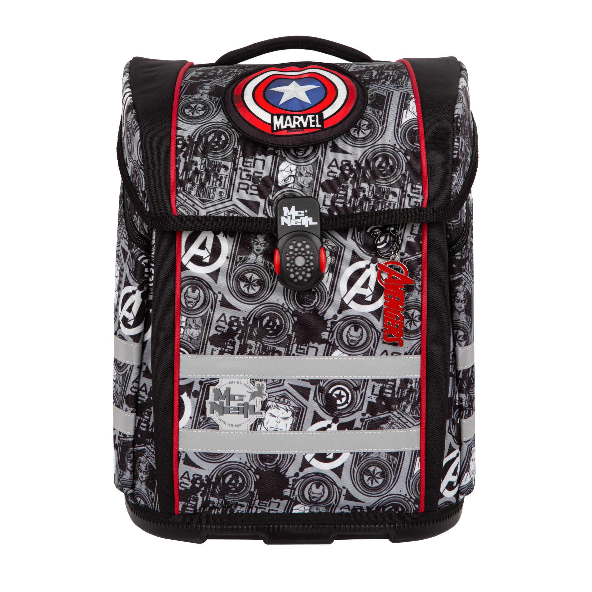McNeill Disney Schulranzen-Set PERFECTO 5tlg. - MARVEL-AVENGERS