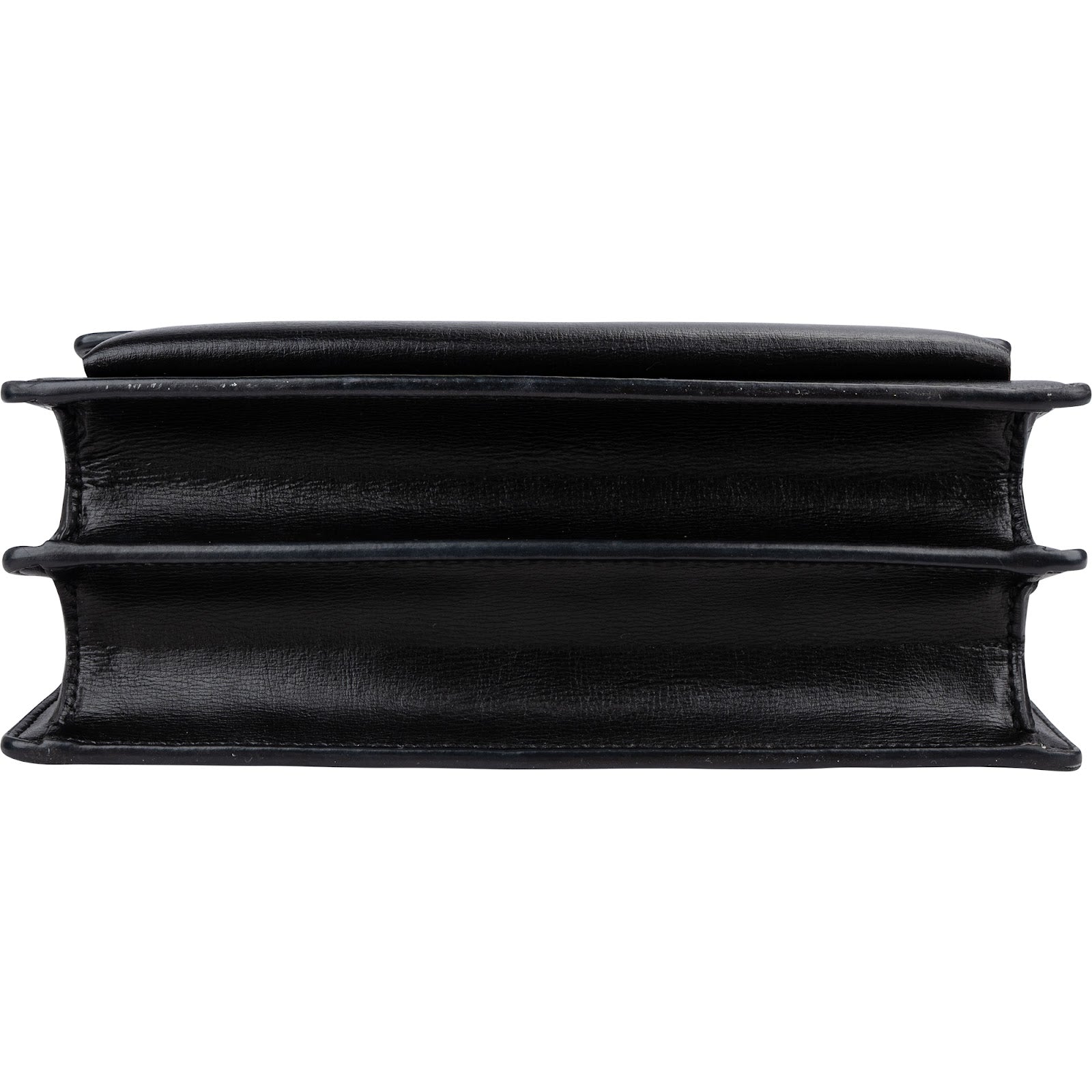Saint Laurent Black Leather Sunset Medium Crossbody Bag