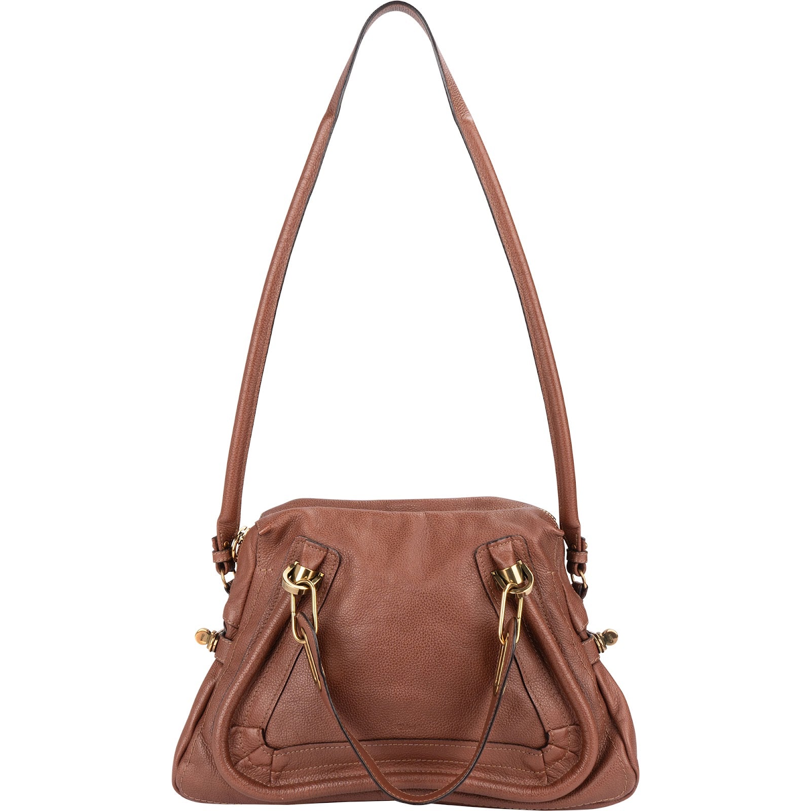 Chloé Grained Leather Paraty Shoulder Handbag