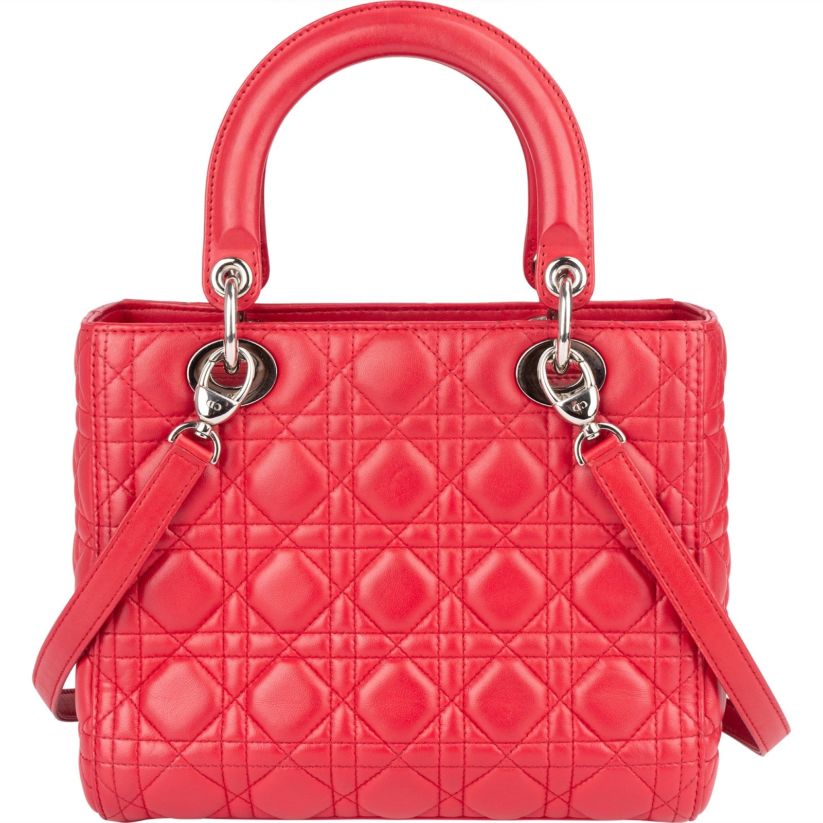 Sac à main Lady Dior en cuir matelassé Christian Dior