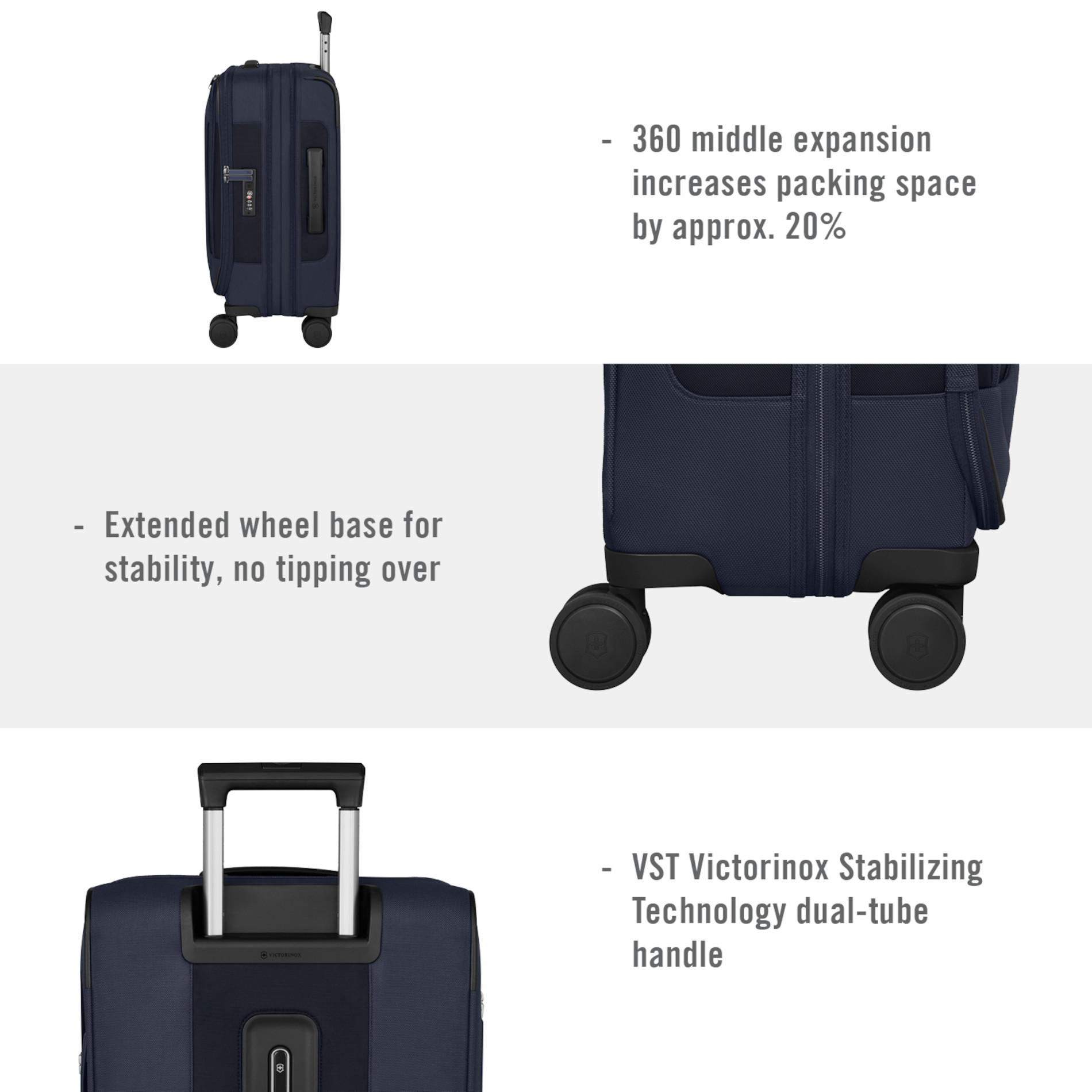 Werks Traveler 7.0 Global Carry-On - Navy Blue