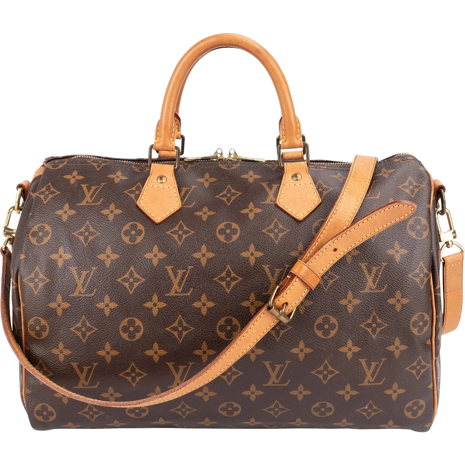 Louis Vuitton Monogram Canvas Speedy 35 Bandoulière Boston Bag